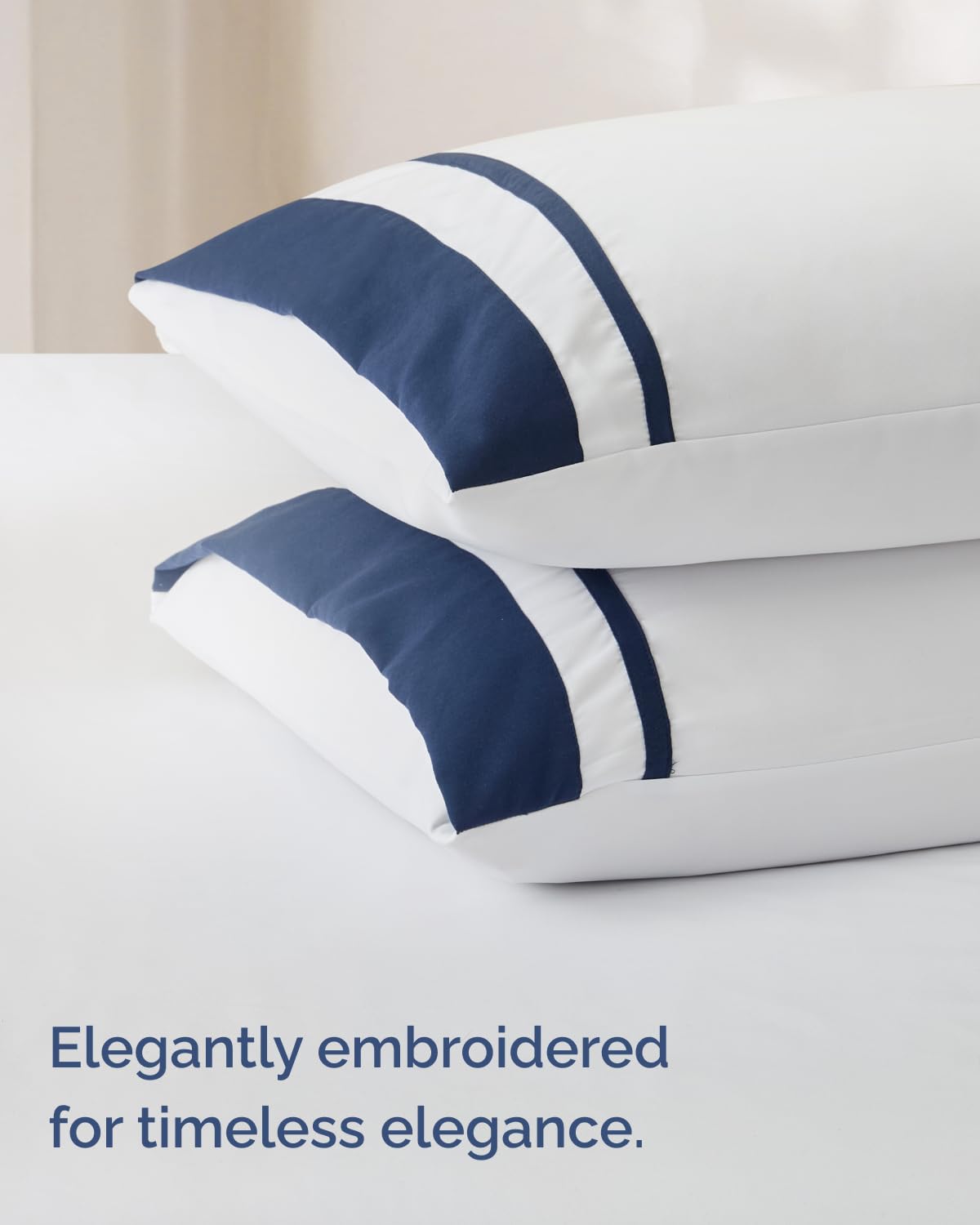 Extra Thick Heavyweight Queen Size 4 Piece Sheet Set - High End Super Luxury Queen Bed Set - Ultra-Soft, Breathable & Wrinkle Free - Premium Heavyweight Hotel Quality Sheets with Deep Pockets - Navy