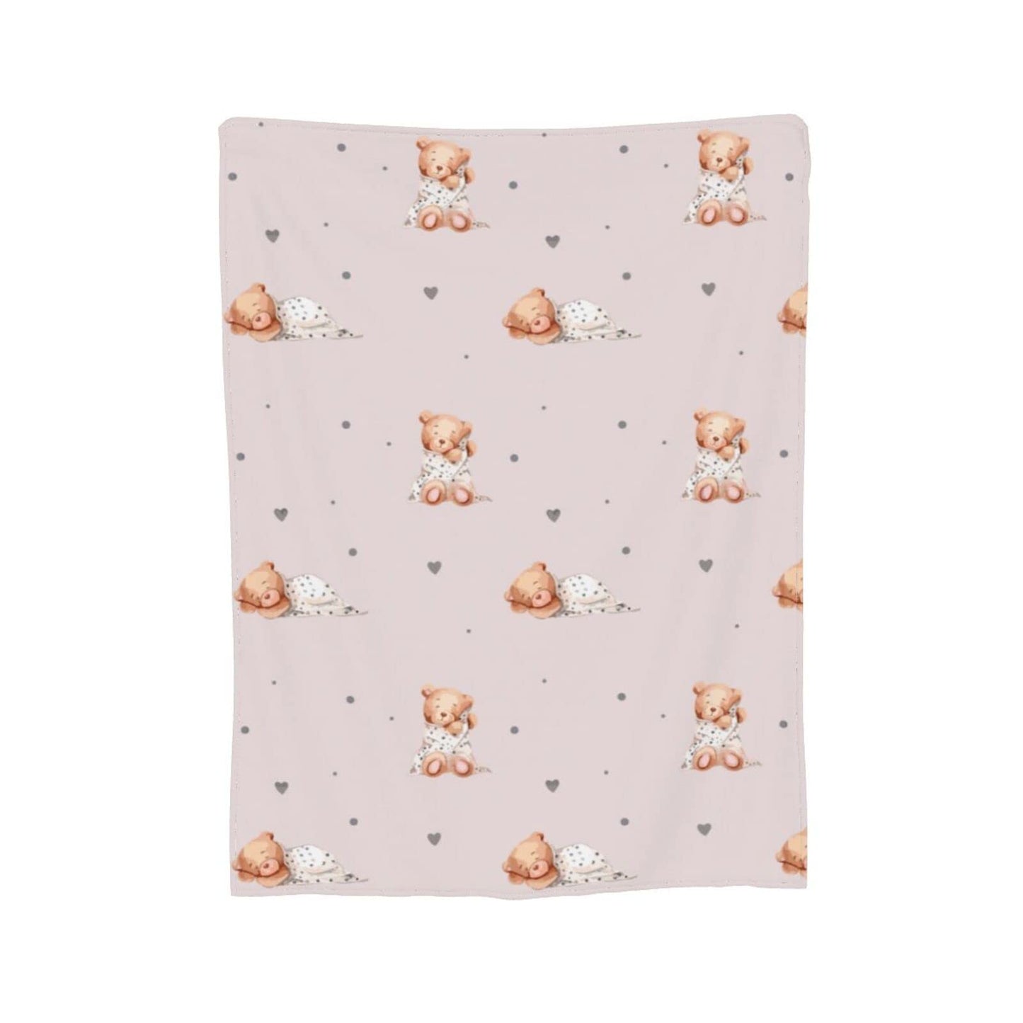 Perinsto Cute Bears Throw Blanket Ultra Soft Warm All Season Decorative Fleece Blankets for Bed Chair Car Sofa Couch Bedroom 50"X40"
