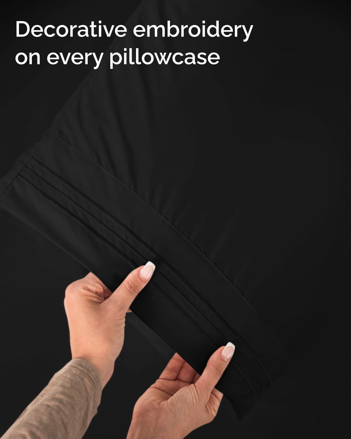Twin Size 3 Piece Sheet Set - Comfy Breathable & Cooling Sheets - Hotel Luxury Bed Sheets for Women & Men - Deep Pockets, Easy-Fit, Extra Soft and Wrinkle Free Sheets - Black Oeko-Tex Bed Sheet Set