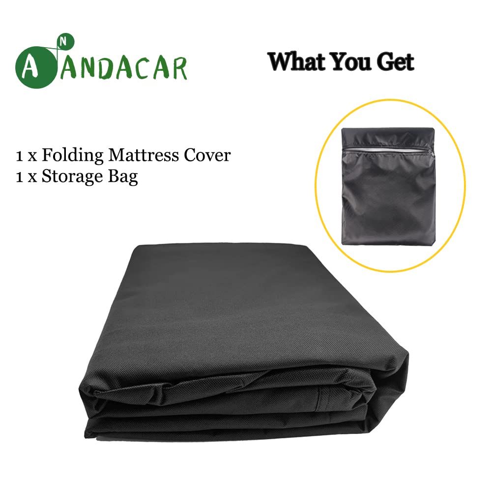 Folding Mattress Storage Bag-33 inch Heavy Duty Carrying Bag Fits 4 In Narrow Twin & Cot Mattress Sturdy Cushion Storage Bag for Tri-Fold Guest Bed Mattress Carry Case - 33"L×27"W×16"H, Cover Only