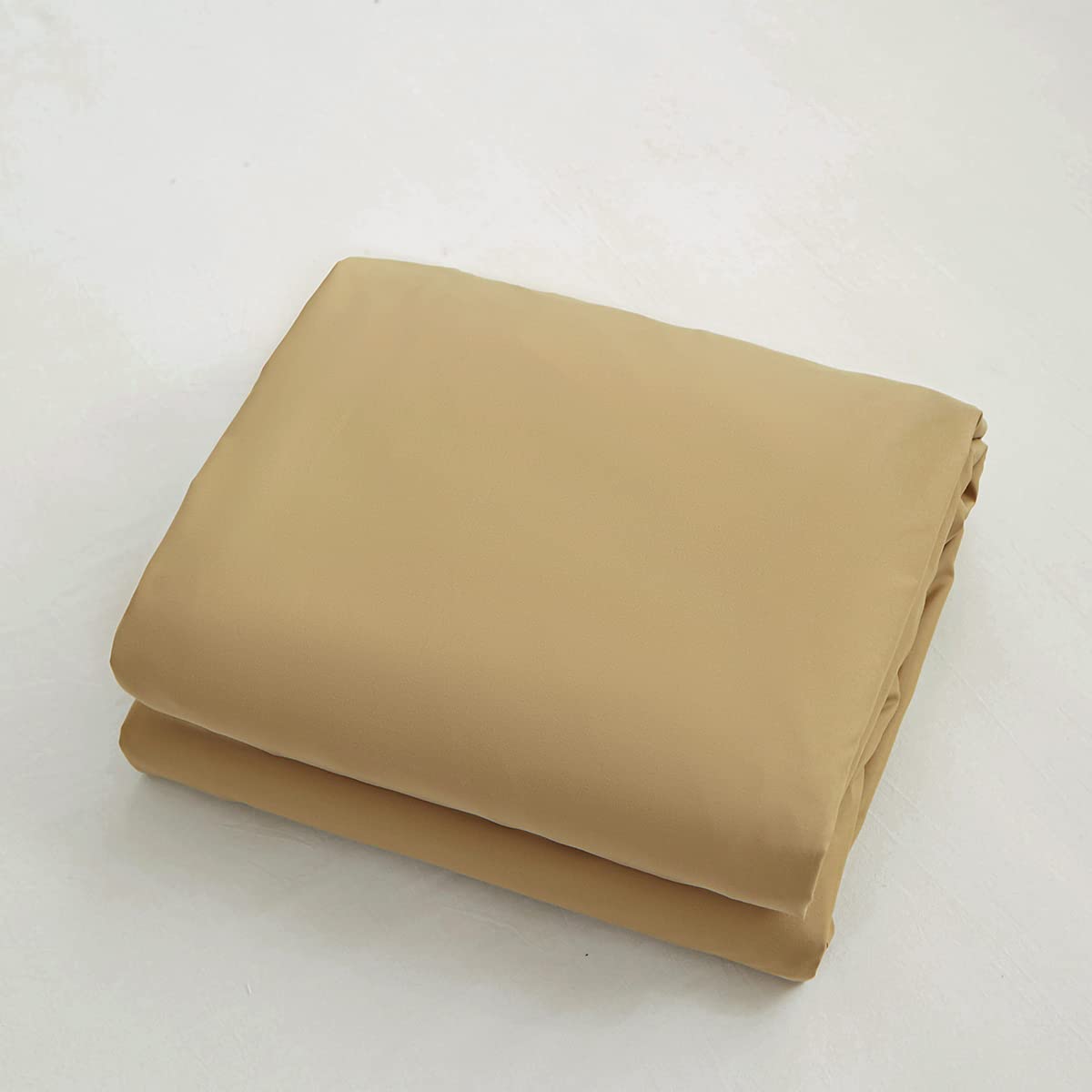 Rushrushlulu Bedding Queen Size Fitted Sheet Only- Bottom Mattress Fitted Sheet-Fits 15inches Deep Mattress Pocket -Soft and Microfibe-Shrinkage and Fade Resistantr-Easy Care-Camel