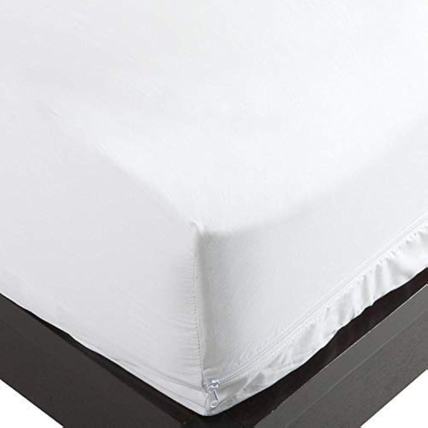 National Allergy 100% Cotton Queen Mattress Encasement 60x80x9, Hypoallergenic, Dust Proof Zippered 6-Sided Cover, Breathable, Noiseless Natural Cotton, AAFA Certified