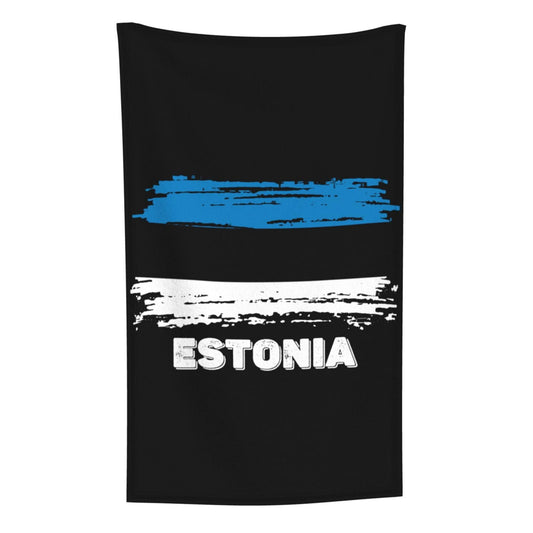 Estonia Flag Throw Blanket Lightweight Flannel Fleece Blankets Warm and Cozy Throws for Winter Bedding and Couch 30x50 Inches Thick