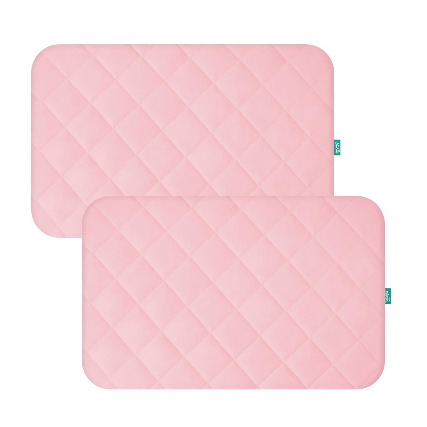 Mini Crib Mattress Protector Sheets Fitted Waterproof Mini Crib Mattress Protector Pad Cover Pink 2 Pack Quilted 38" x 24"