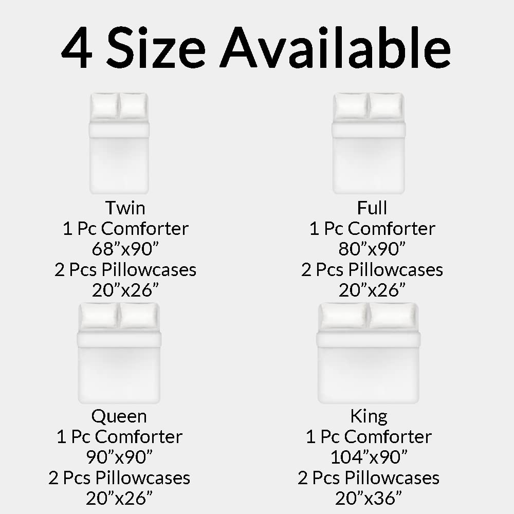 iBedding Custom Comforter Set with Photos Personalized Customized Picture Bedding Sets for Boys Girls (1 Comforter and 2 Pillowcases)