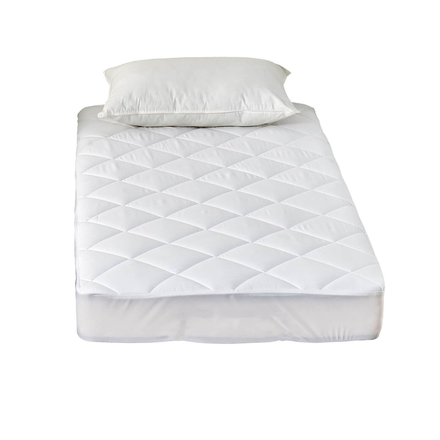 Kingnex RV Bunk Mattress Topper with Reversible Surface for Narrow Twin Bed Fluffy Matress Cover Quilted Fitted Mattress Pad