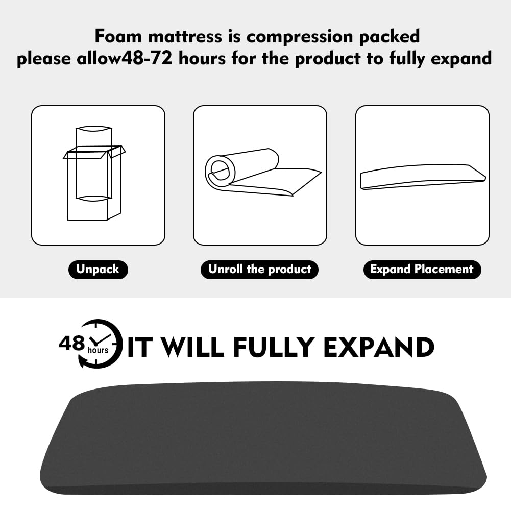 Under Mattress Support Board, High Density Foam Insert Pad for Sagging Bed