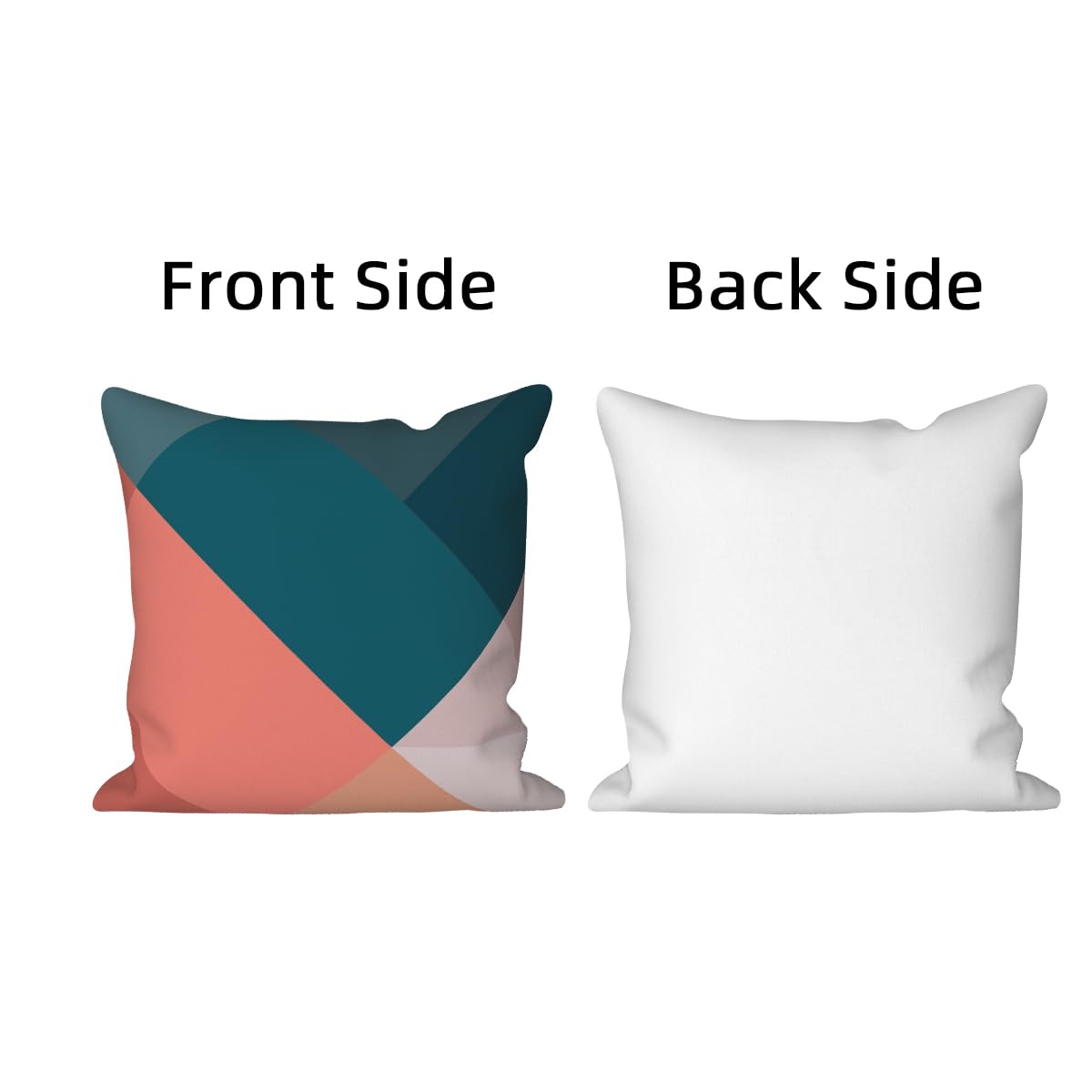 Vie Savaran Geometric Throw Pillow Covers Colorful Geometry Strip Patchwork Sun Abstract Mid Century Modern 18x18 Set of 4 Linen Cushion Covers for Outdoor Couch Sofa Bedroom Patio Livingroom Garden