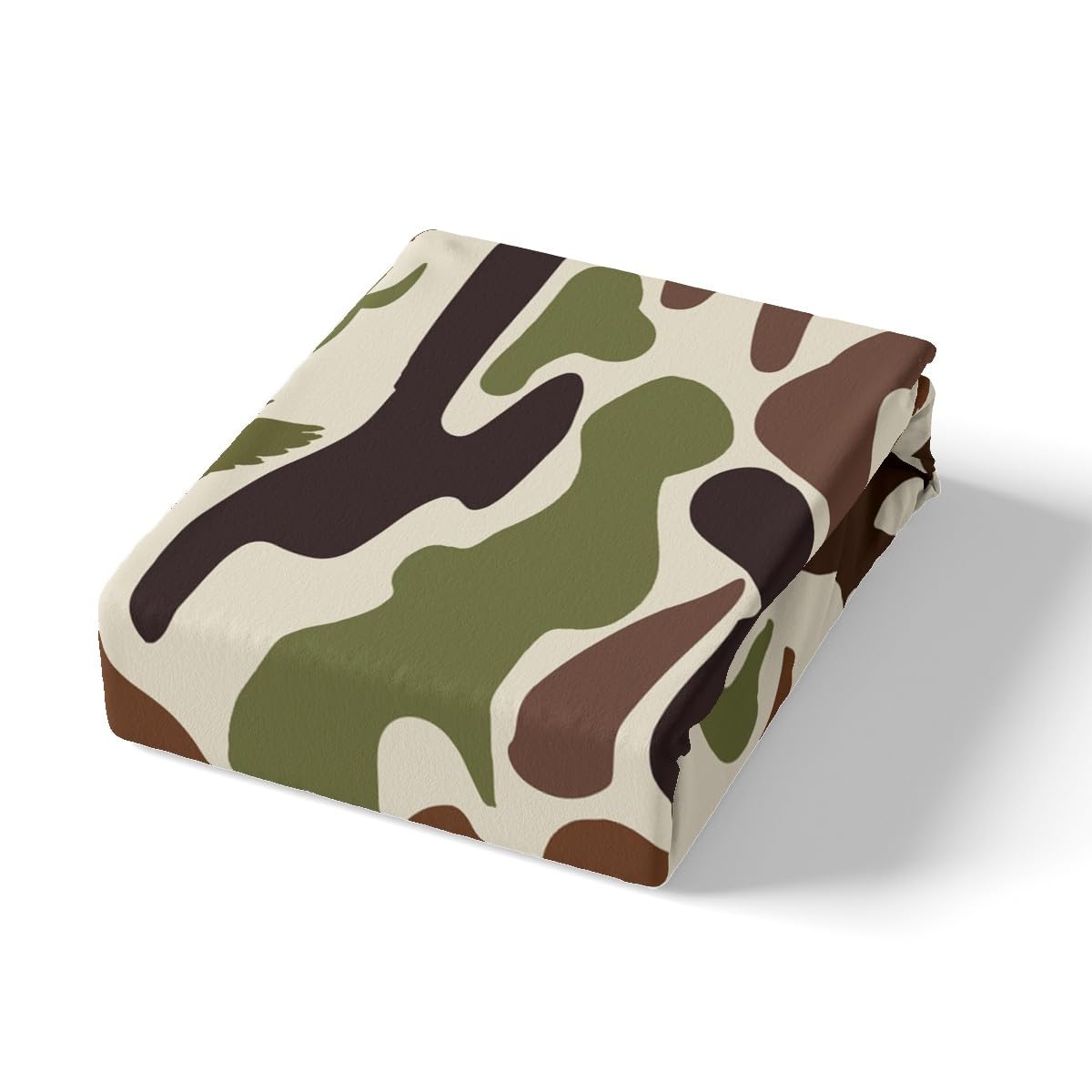 Feelyou Mallard Duck Bedding Set Twin Size for Boys Teens Kids Duck Hunting Camo Bed Sheets Hunter Green Army Camouflage Fitted Sheet Set Wild Home Decor