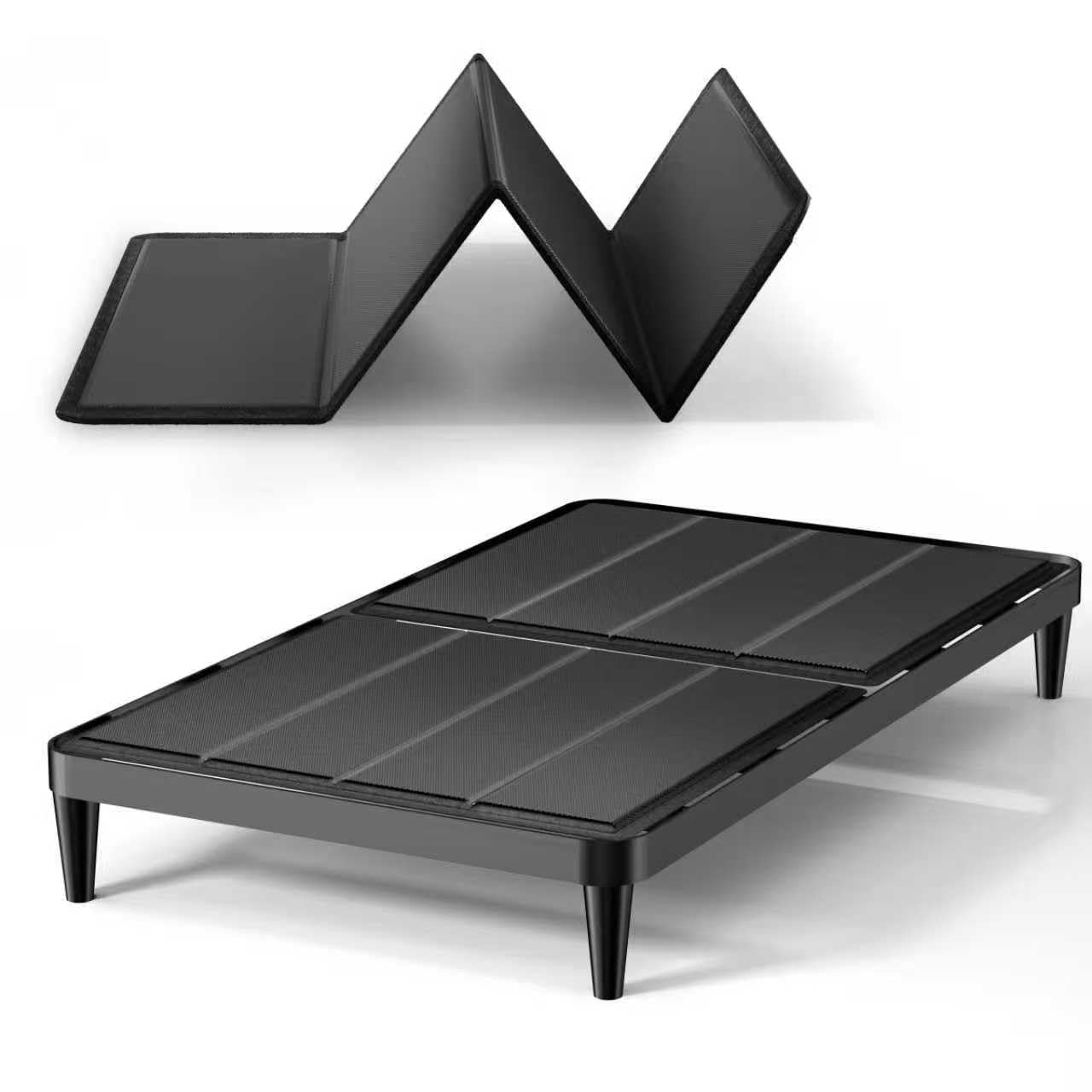 Folding Spring Box,75 * 38'', Large Double Bed 10MM, Bed Support Flat Noodles,Light and Thin, Breathable