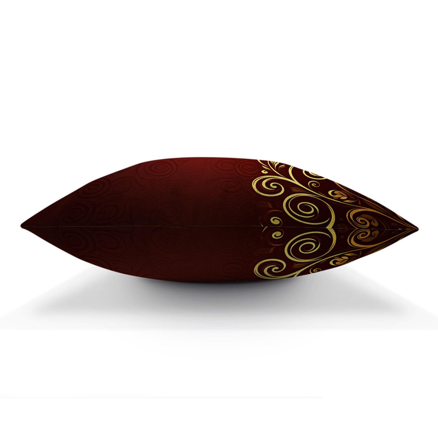 Beabes Abstract Floral Red 18x18 Decorative Throw Pillow Cover Grunge Gold Red Swirl Flowers Leaves Double-Sided Couch Pillow Case Accent Cushion Covers for Home Sofa Bedroom Car Office