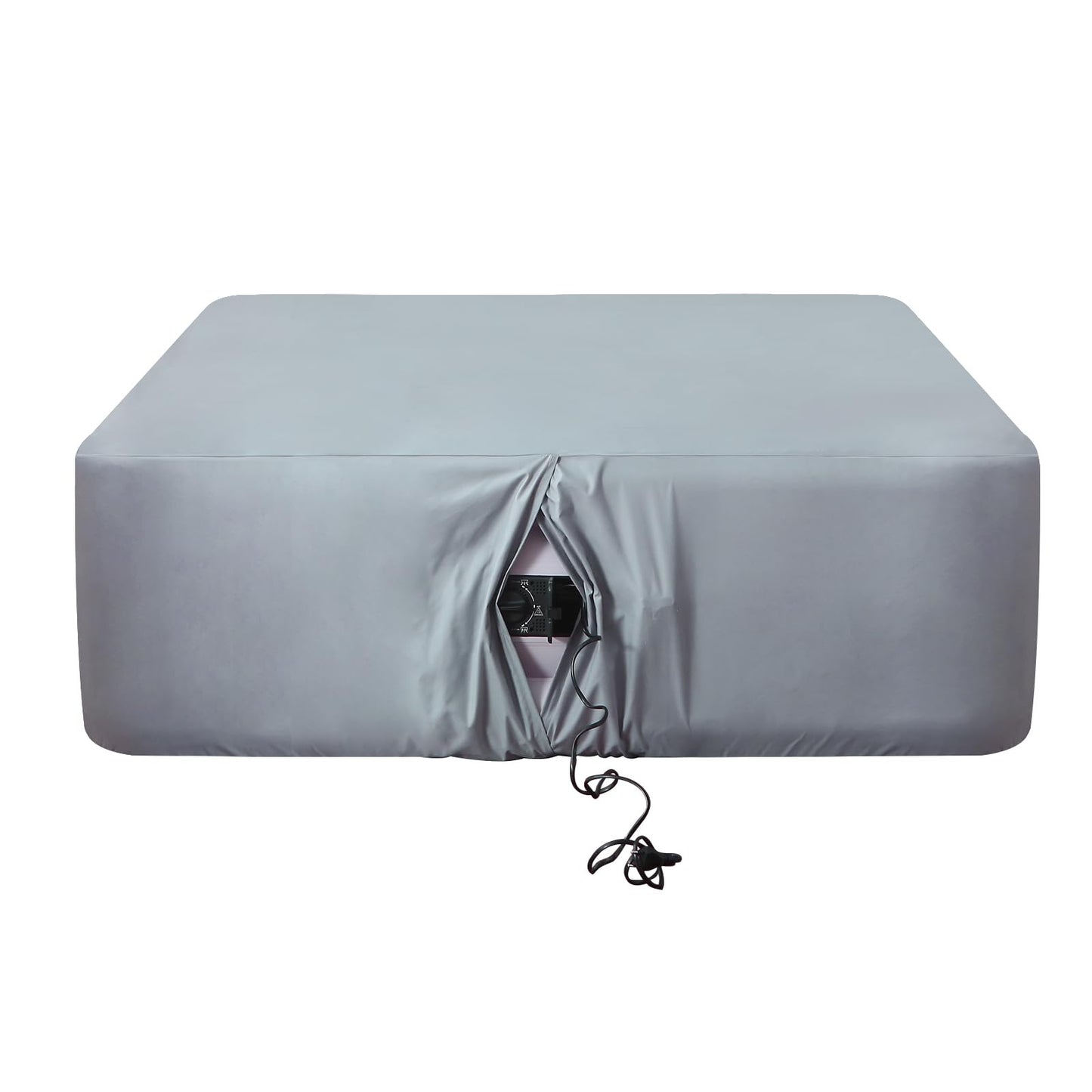 Antranfour Queen Fitted Sheet for Air Mattress,with 24 Inch Extra Deep Pockets,Ultra Soft Durable Breathable Bed Sheets Cover for Inflatable Air Bed,with Pump Opening,Inflate at Any Time-Gray