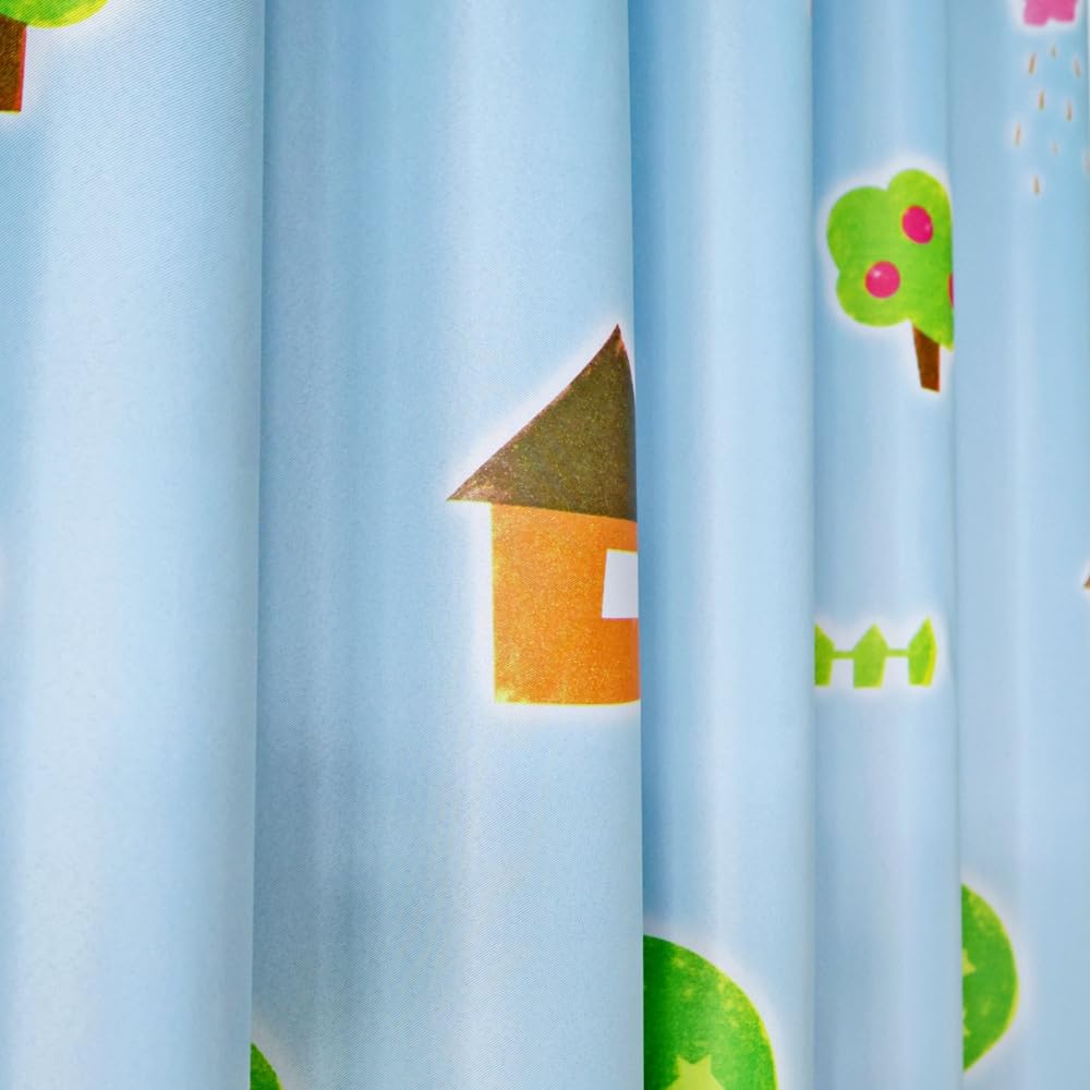 MYRU Absolutely Blackout Curtains for Kids Room,2 Layers Lined Curtains for Boys Girls Room,Set of 2 (Colorful Pencil, 2 x 39 x 63 Inch)