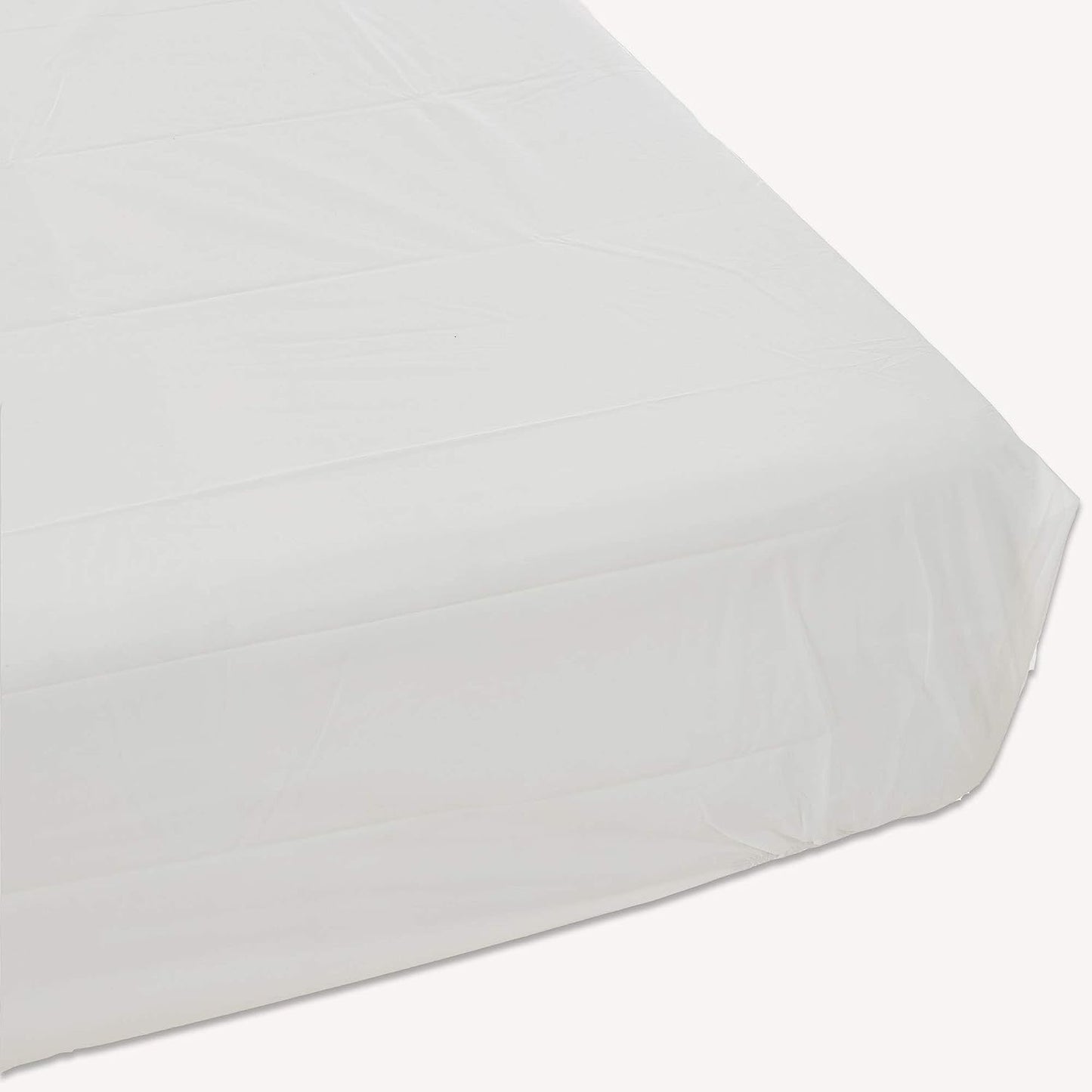 Bargoose Home Textiles, Inc. | Fitted Waterproof Twin XL Mattress Cover | Vinyl Bed Protector | Guards Against Liquids and More | White (9" Deep)