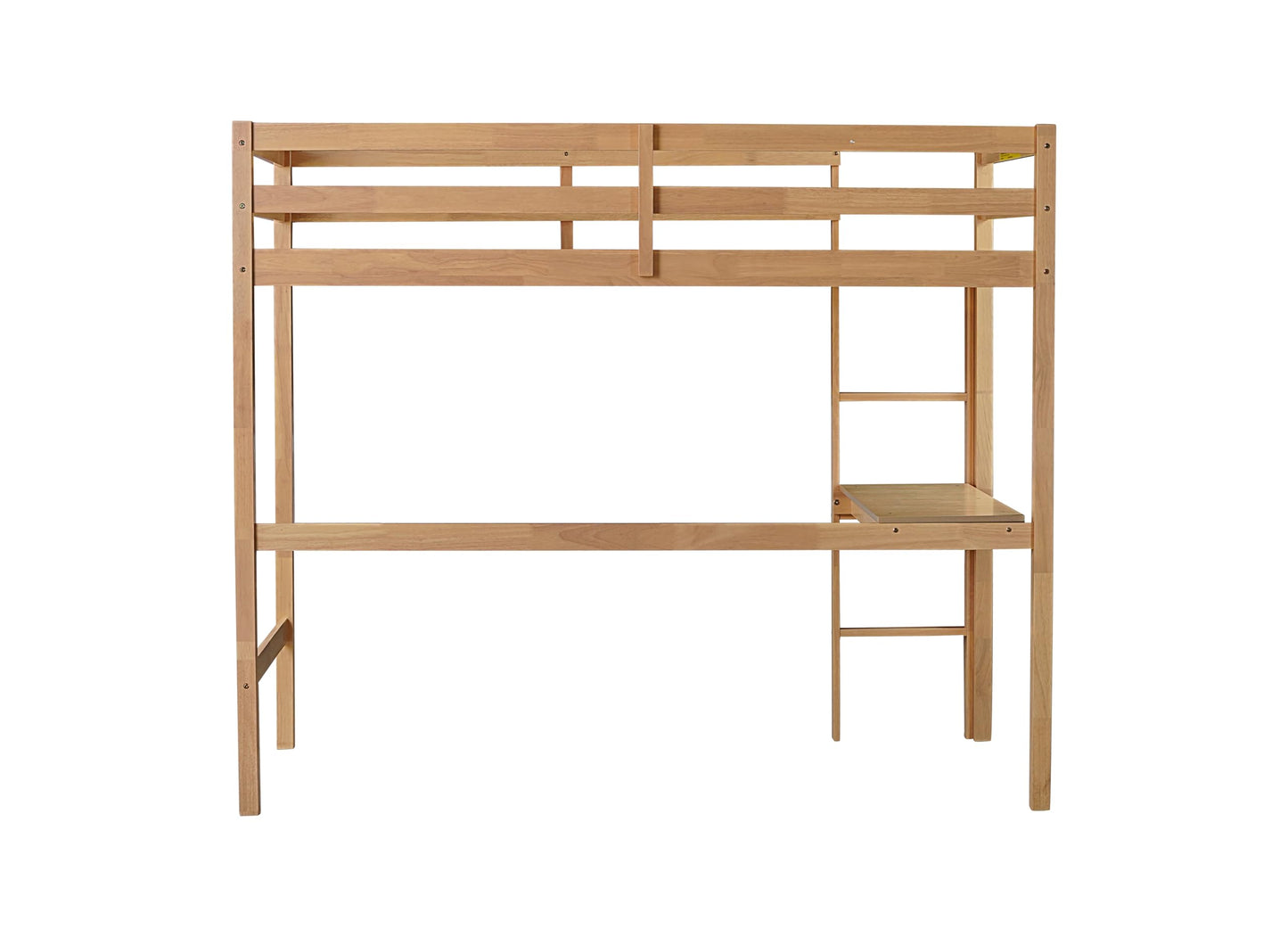 Bellemave Twin Loft Bed with Desk,Loft Bed for Kids, Boys, Girls,Wooden Loft Be Frame with Desk and Ladder, Natural