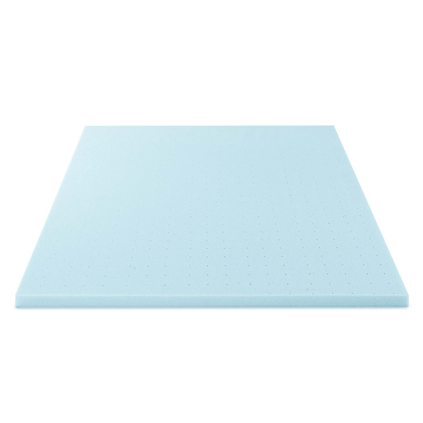 Best Price Mattress 2-inch Ventilated Gel Memory Foam Topper - Full, Dorm Essentials, Blue
