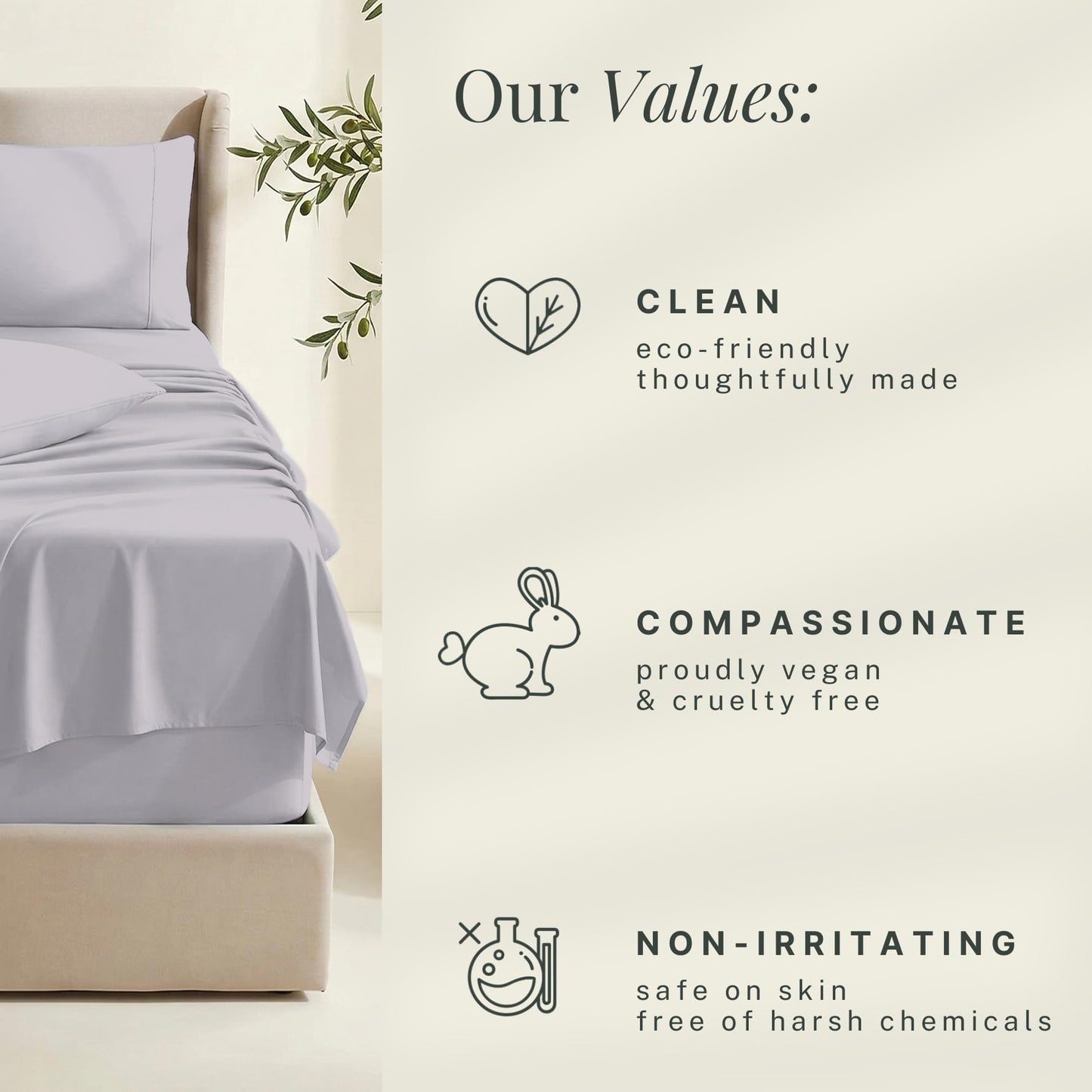 Hearth & Harbor Extra Deep Pocket Queen Sheets Sets - Fits Mattress 18-24 Inches Deep - Extra Deep Pocket Sheets - 6 Piece Queen Size - Light Lavender