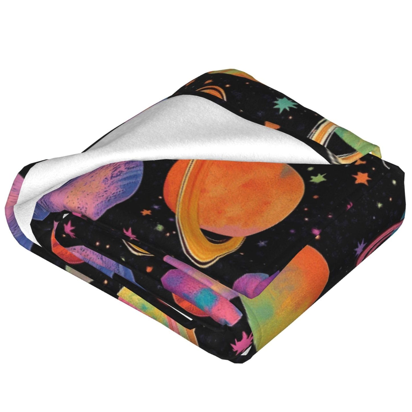 Lovira Space Planet Throw Blanket Solar System Print Throw Blankets Gifts for Couch Sofa Bed Stuff Decor Soft Cozy Fleece Plush Warm Flannel Bedding for Lover Boys Girls 40"x50"