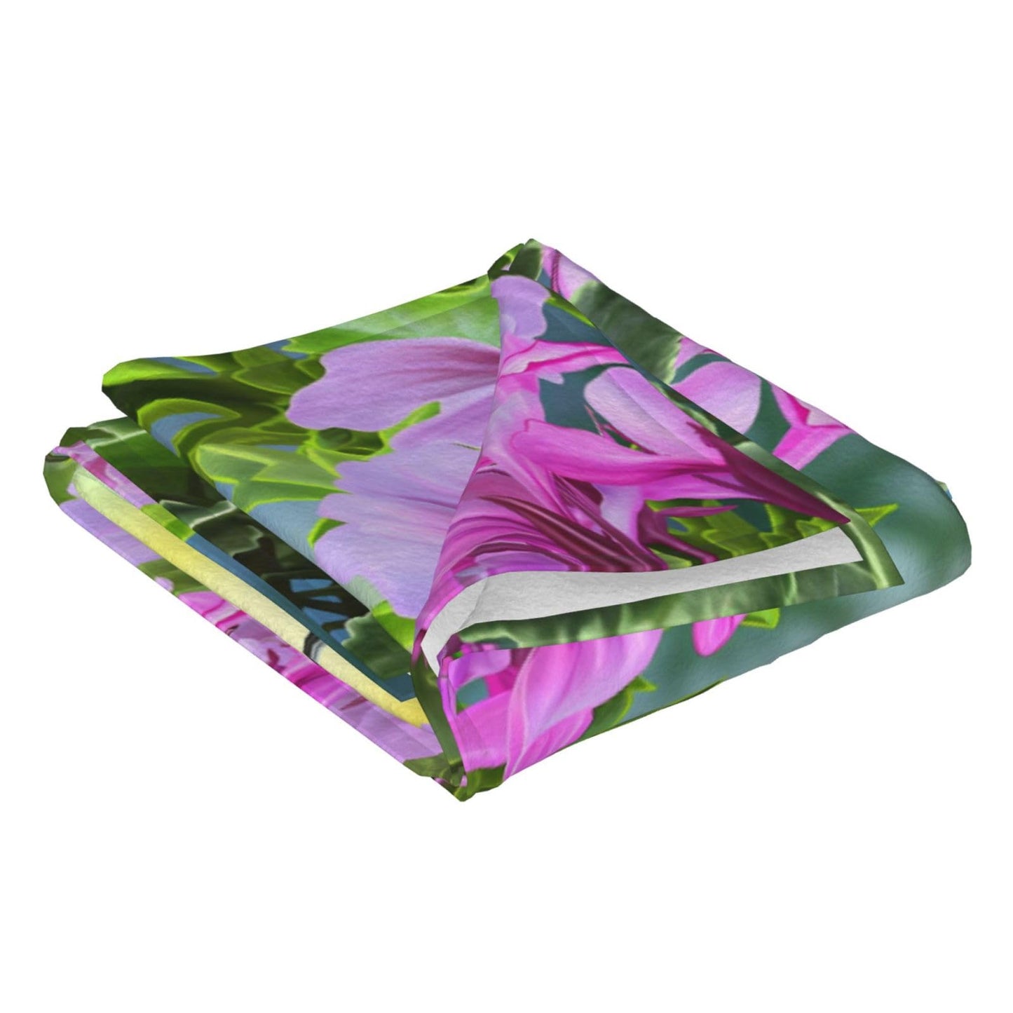 Jfniub Hummingbirds and Brilliant Flowers Nature Landscape Blanket Throw Bedding Room Decor Flannel Blankets for Bedroom Living Rooms Warm All Season 50"X40"