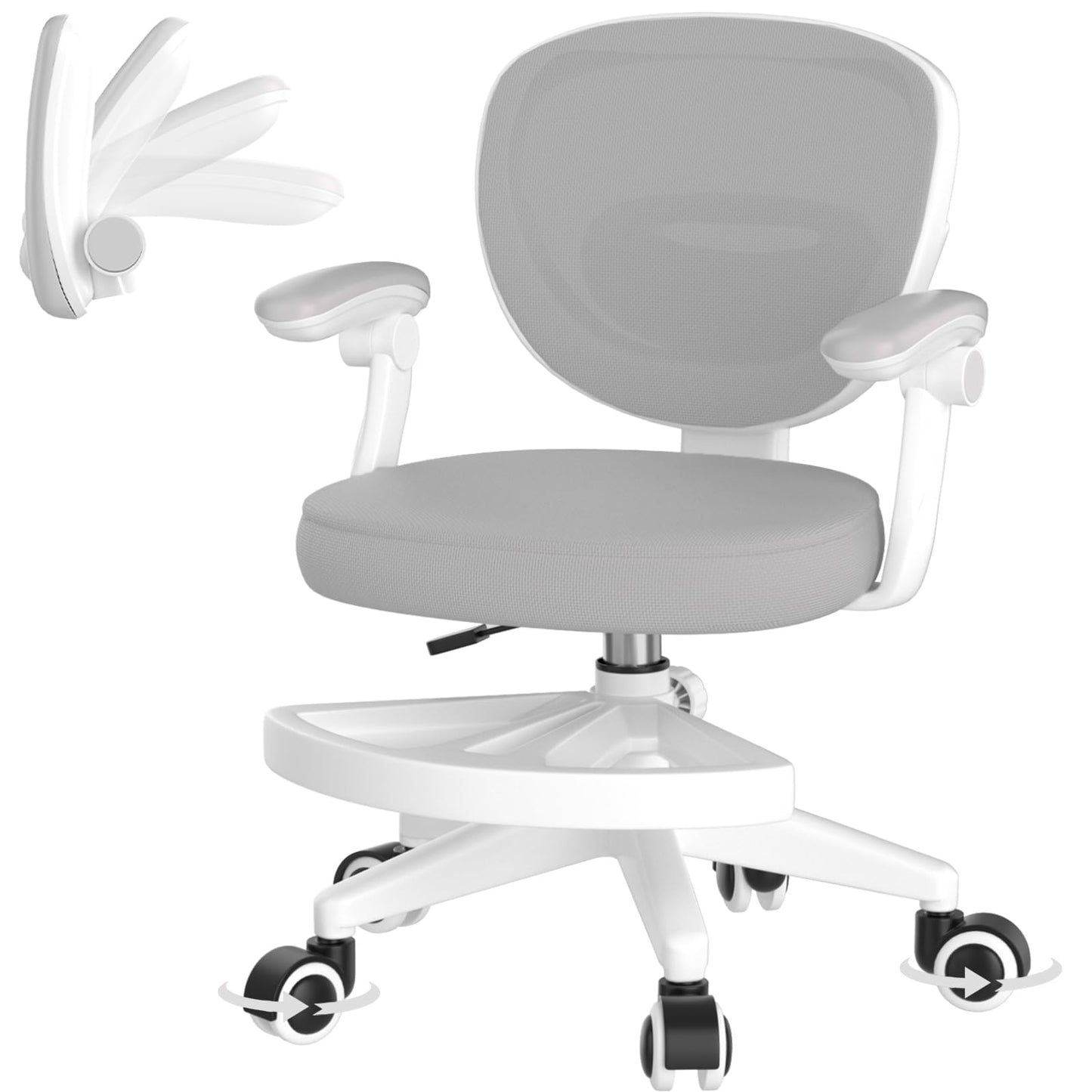 Ergonomic Kids Desk Chair 4-12, Adjust Height Children Study Computer Chair