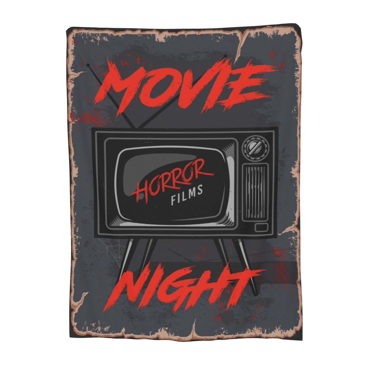 Horror Movie Blanket, Flannel Throw Blanket Soft Travel Blanket for Bed Couch Sofa Indoor Outdoor Use Gift for Women Men Girls Boys All Season 60"x50"