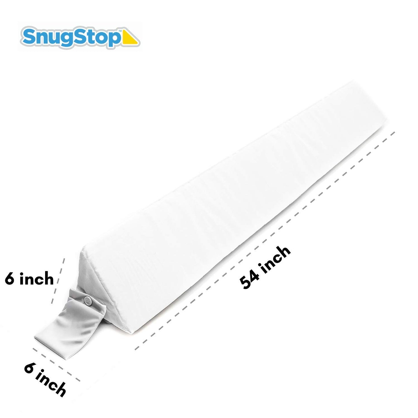 SnugStop The Original Bed Wedge | Gap Filler Between Your Headboard and Mattress | Triangle Pillow Wedge | Bed Filler Wedge | Gap Headboard Filler | Gap Bed Stoppers | Don't Lose Your Pillow(Full)