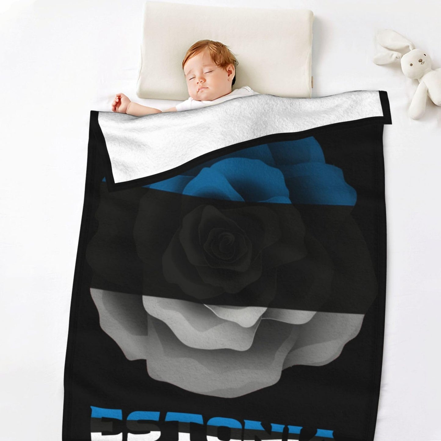 Estonia Flag Throw Blanket Lightweight Flannel Fleece Blankets Warm and Cozy Throws for Winter Bedding and Couch 30x50 Inches Thick-6