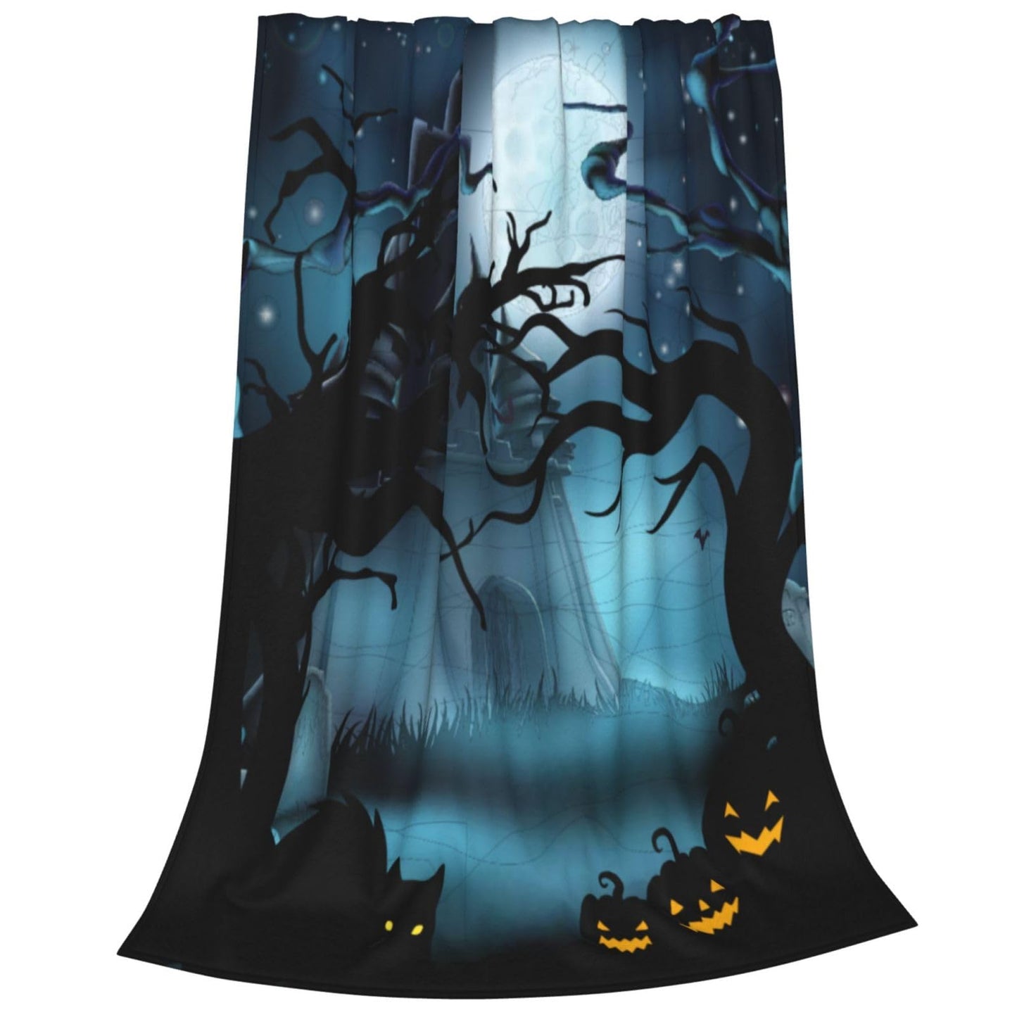 Cute Halloween Blankets for Kids/Teens/Women/Men/Adults, Spooky Blanket for Boy/Girls/Toddler, Fall Throw Blanket for Couch 40"x 60"