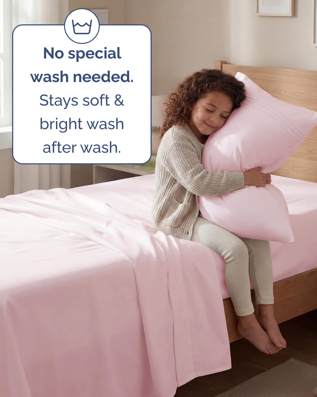 Twin Size 3 Piece Sheet Set - Comfy Breathable & Cooling Sheets - Hotel Luxury Bed Sheets for Women & Men - Deep Pockets, Easy-Fit, Soft & Wrinkle Free Sheets - Lavender Pink Oeko-Tex Bed Sheet Set