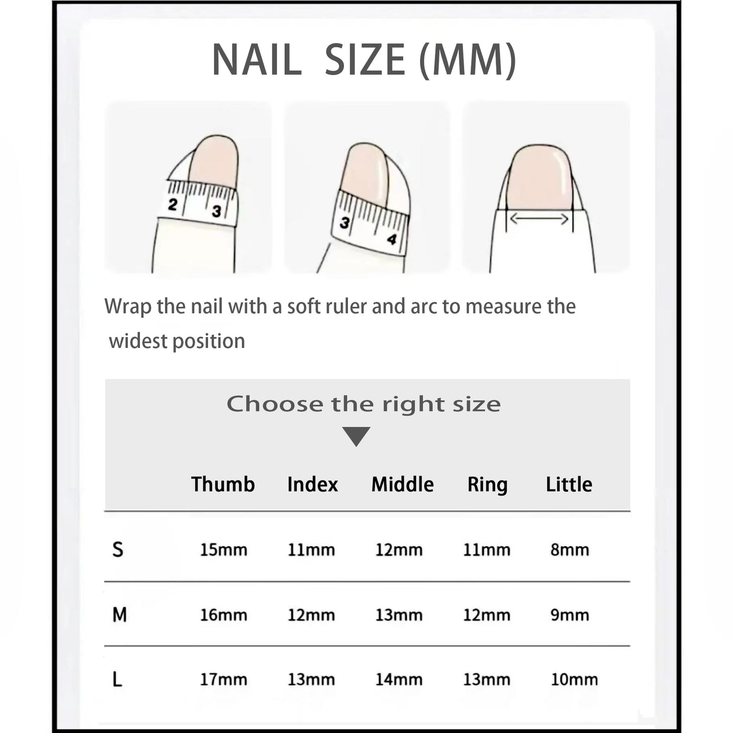 JIEADJIE Press On Nails (100% Handmade),Length Version,Handmade Painted Nail Art by Nail Technician,Luxury Party and Holiday Styles (Black Flash Silver, Small)