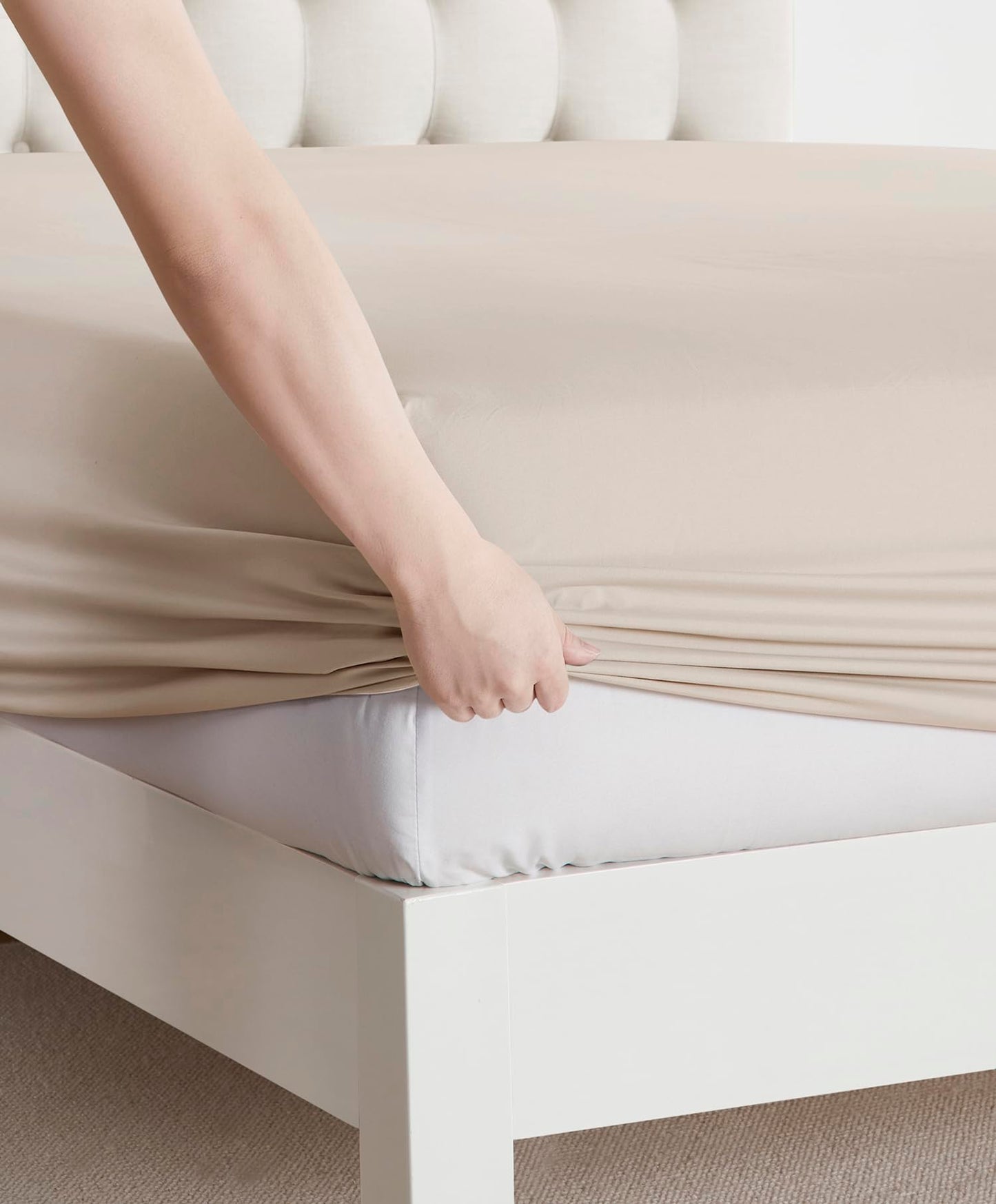 Clara Clark Bed Sheets, Premier 1800 Series Bed Sheet Set, Deep Pocket, Wrinkle, Fade, Stain Resistant, Luxury Soft Bedding Sheets & Pillowcases, Full, Linen