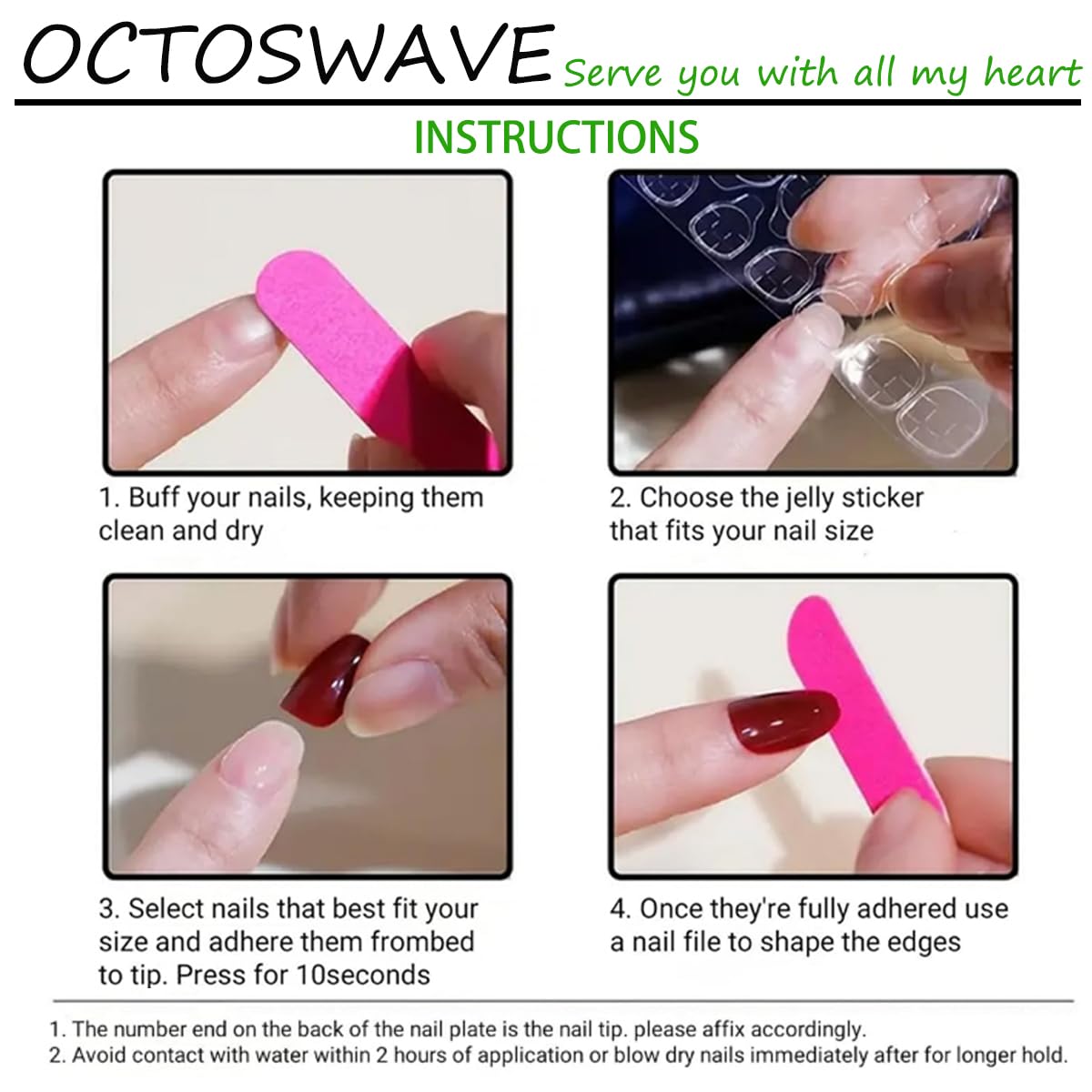octoswave Press on Nails Medium Almond Fake Nails Pink French Artificial Nail 3D Flowers Stick on Nail for Women 24pcs