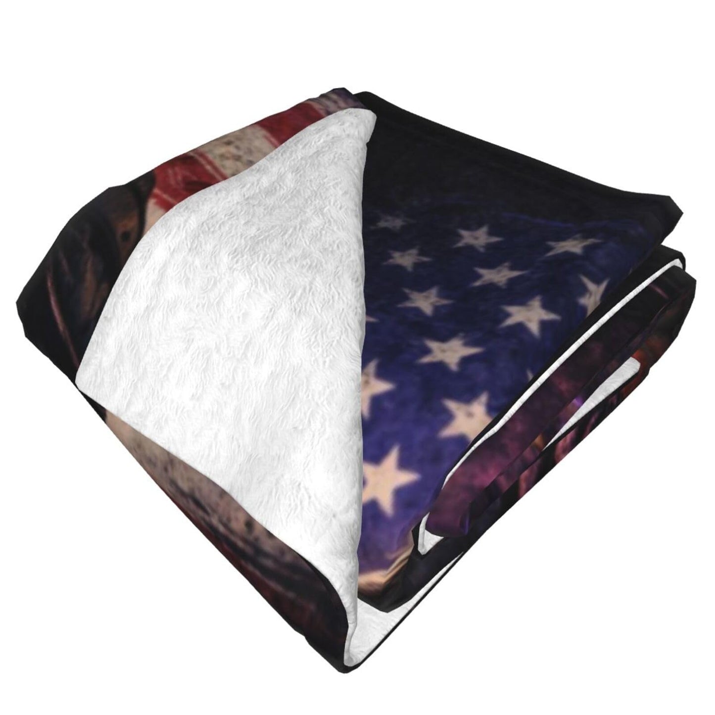 Welder American Flag Blanket, Gifts for Women, Worker Welding Soft Lightweight Throw Blankets for Kids Girls, Travel Bed Living Room Decor, 50x60in
