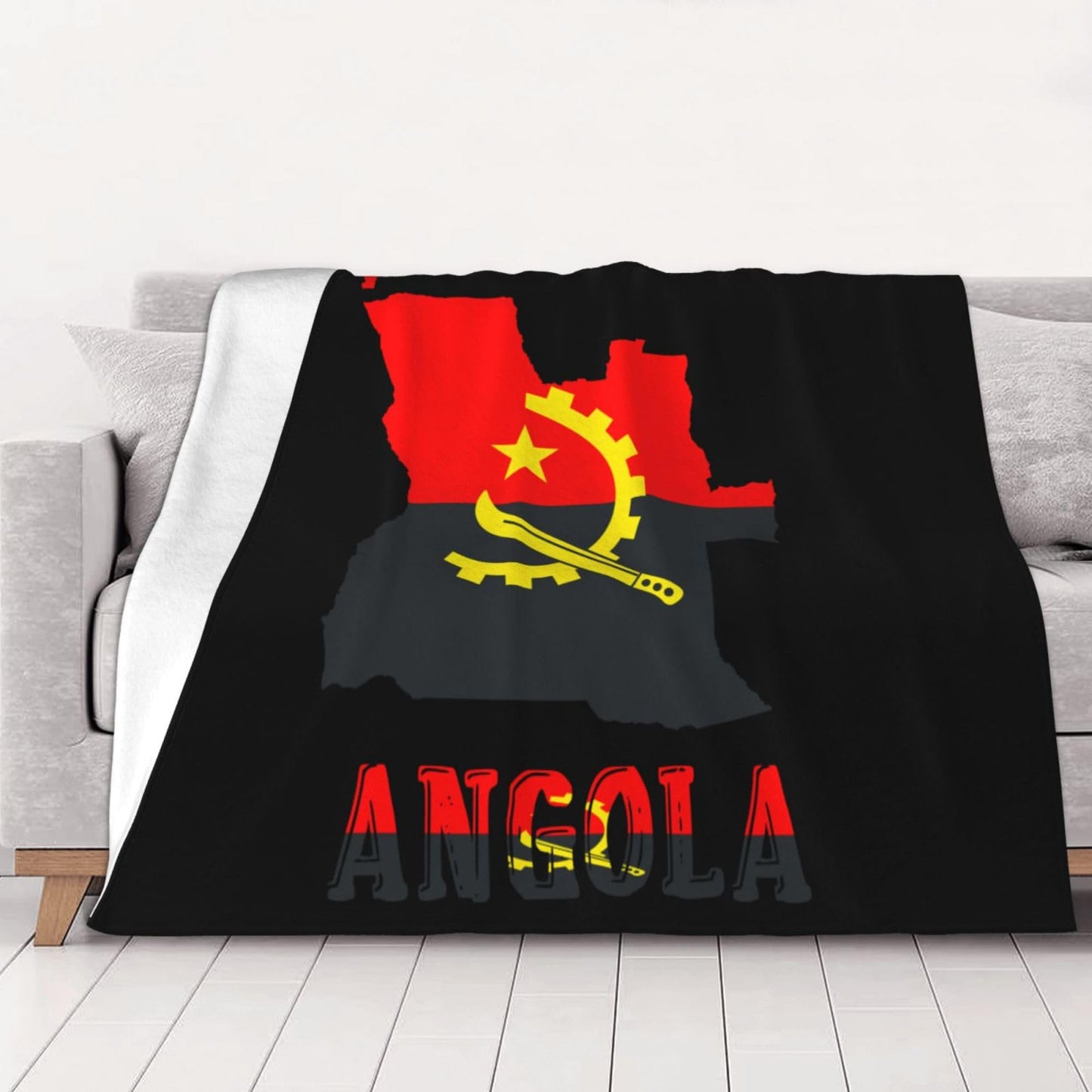 Angola Throw Blanket for Bed and Couch Warm Winter Style - Lightweight Cozy Blanket for All Seasons