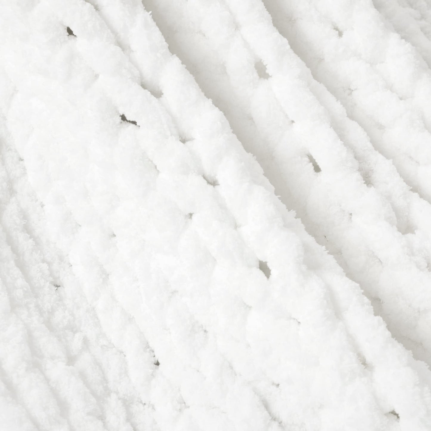 Lush Decor Hygge Ultra Soft Cozy Chenille Chunky Knit Throw Blanket Single 40" W x 72" L White - White Throw Blankets for Bed - Cozy Couch Blanket