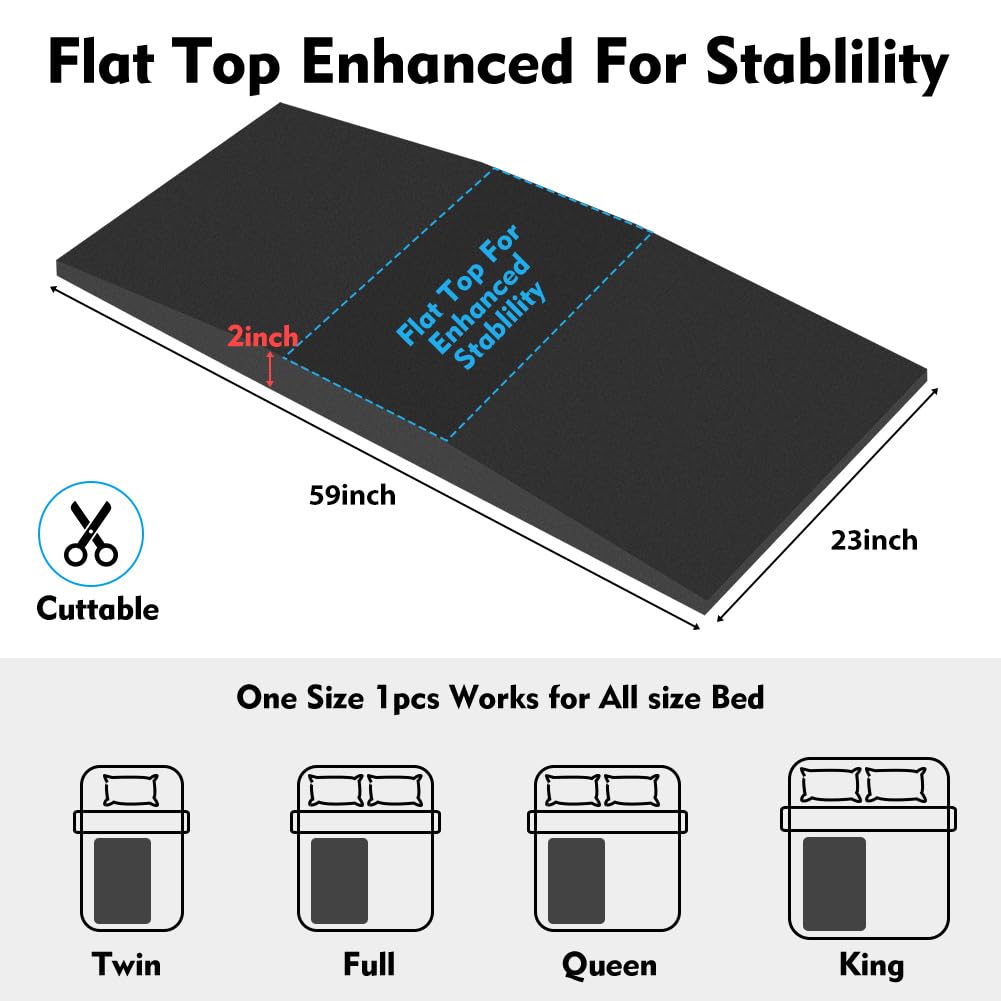 Under Mattress Support Board, High Density Foam Insert Pad for Sagging Bed