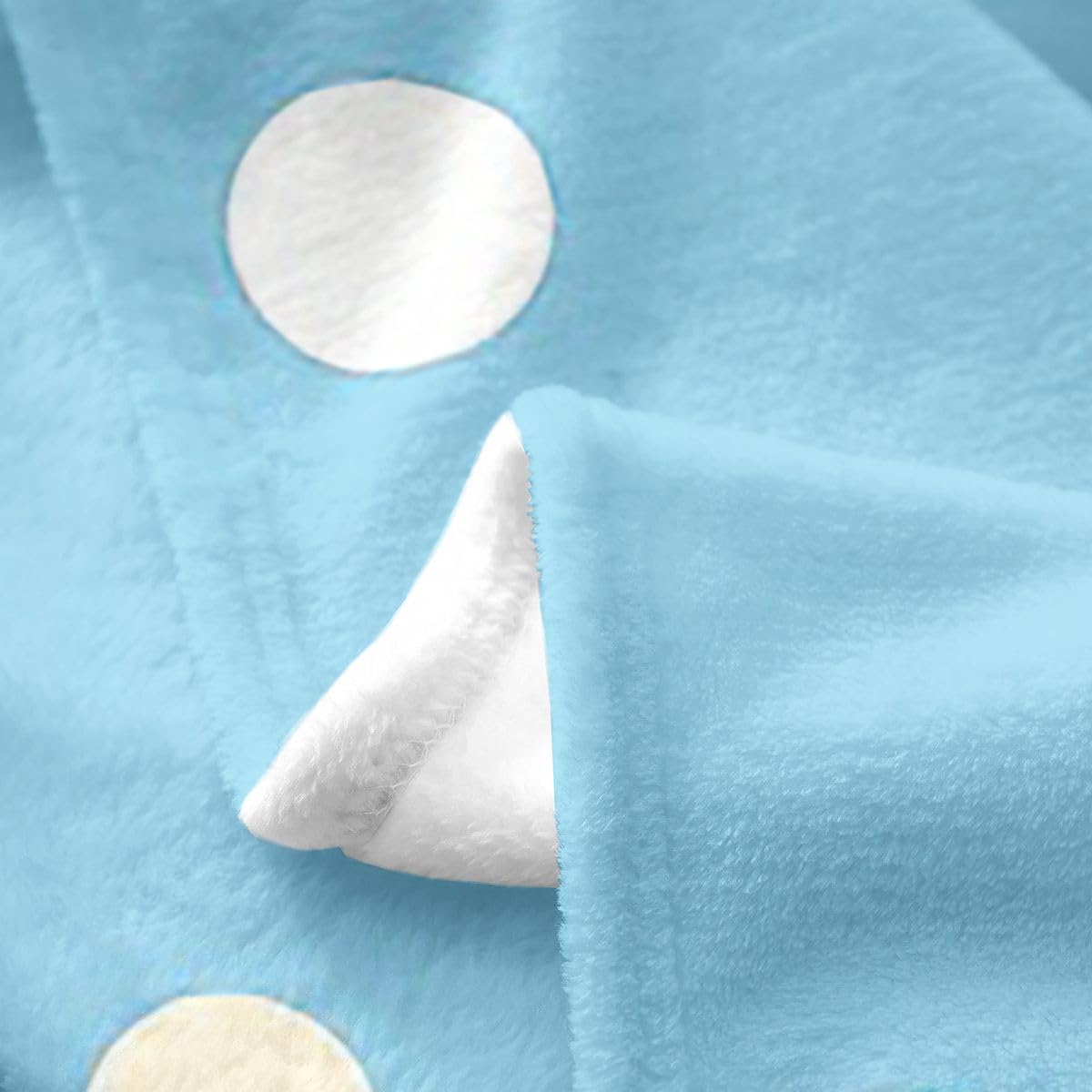 jejeloiu Ice Cream Flannel Fleece Throw Blanket Cute Baby 30"x40" Sweet Candy Fleece Throw Blanket for Kids Women Men Gifts for Ice Cream Lovers for Bed Couch Chair Living Room Blue Bedroom Decor