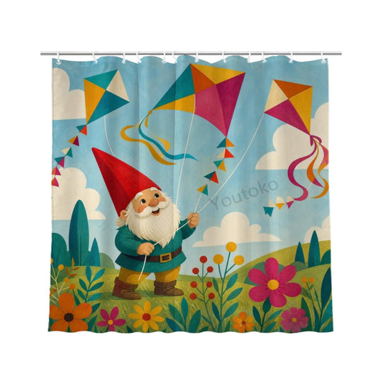 Youtoko Rose Floral Shower Curtain 72x72 Inch with 12 Hooks Polyester Bath Decor Set Elegant Bouquet Watercolor Design Panel Romantic Style for Farmhouse Bathroom