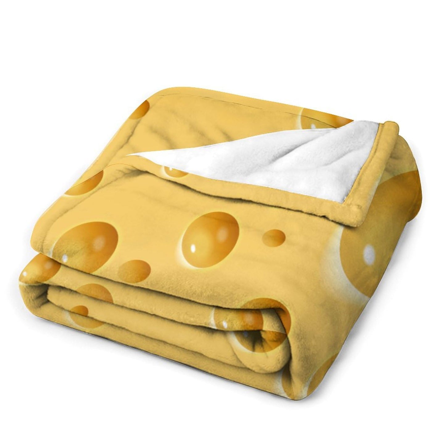 Cheese Blanket Realistic Funny Food Cheese Yellow Soft Cozy Lightweight Throw Blanket for Children Boys Girls Women Men Bedroom Living Room Dorm Chair Sofa Travel 40x50in