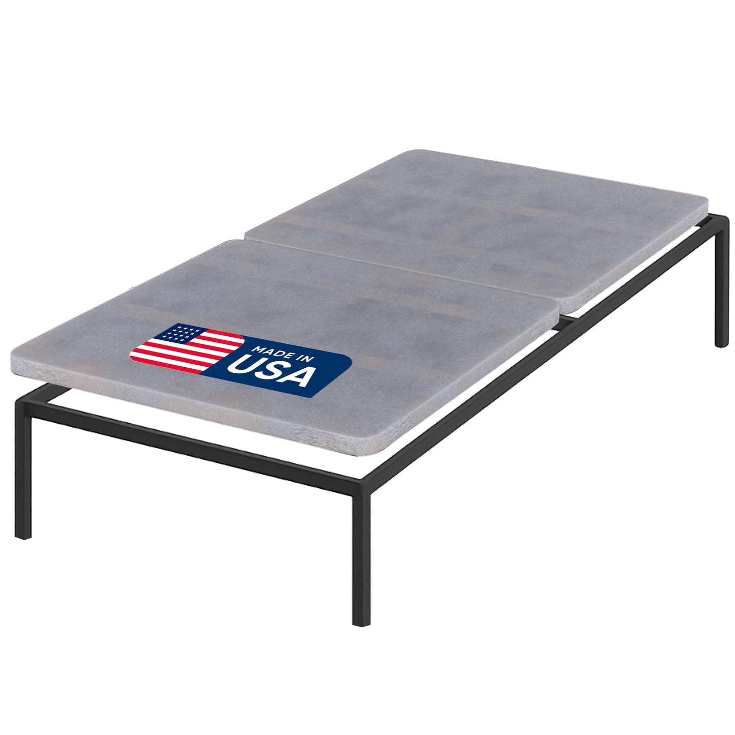 Treaton, 1.5" Split Wood Bunkie Board Twin Size Bed, Under Mattress Support, Fully Assembled, Fabric Ventilation Cover-Replaces Wooden Slats or Box Spring for Bed Frames