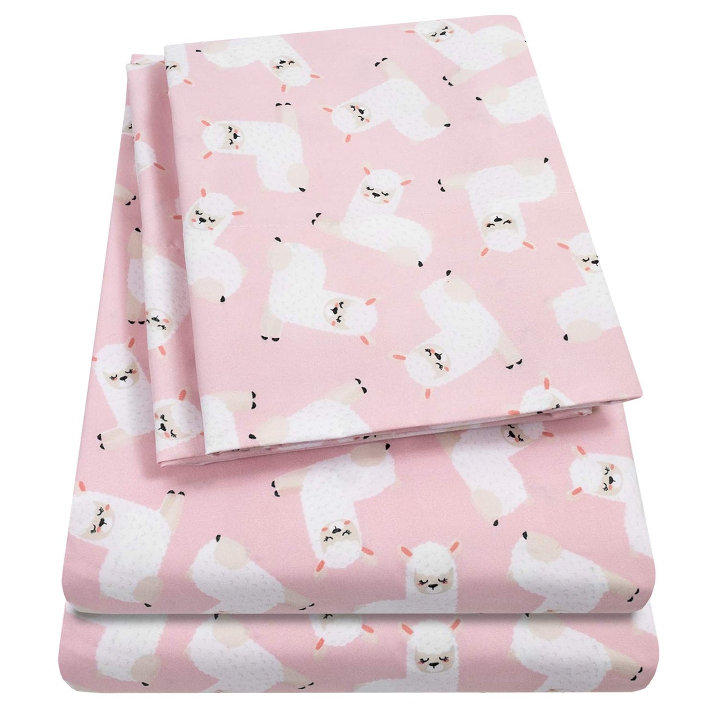 1500 Supreme Kids Bed Sheet Collection - Fun Colorful and Comfortable Boys and Girls Toddler Sheet Sets - Deep Pocket Wrinkle Free Soft and Cozy Bedding - Twin XL, Llamas