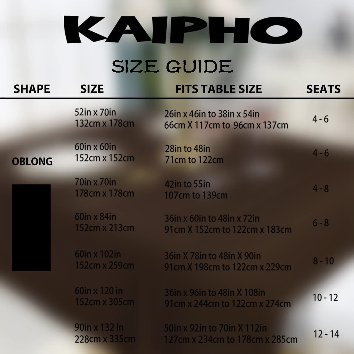 KAIPHO Brown Rectangle Tablecloth Waterproof Stain Resistant Wrinkle Free Table Cloth 210GSM Polyester Wipeable Table Cover for Party, Banquet, Indoor and Outdoor-Rectangular/Oblong, 60 x 84 inch