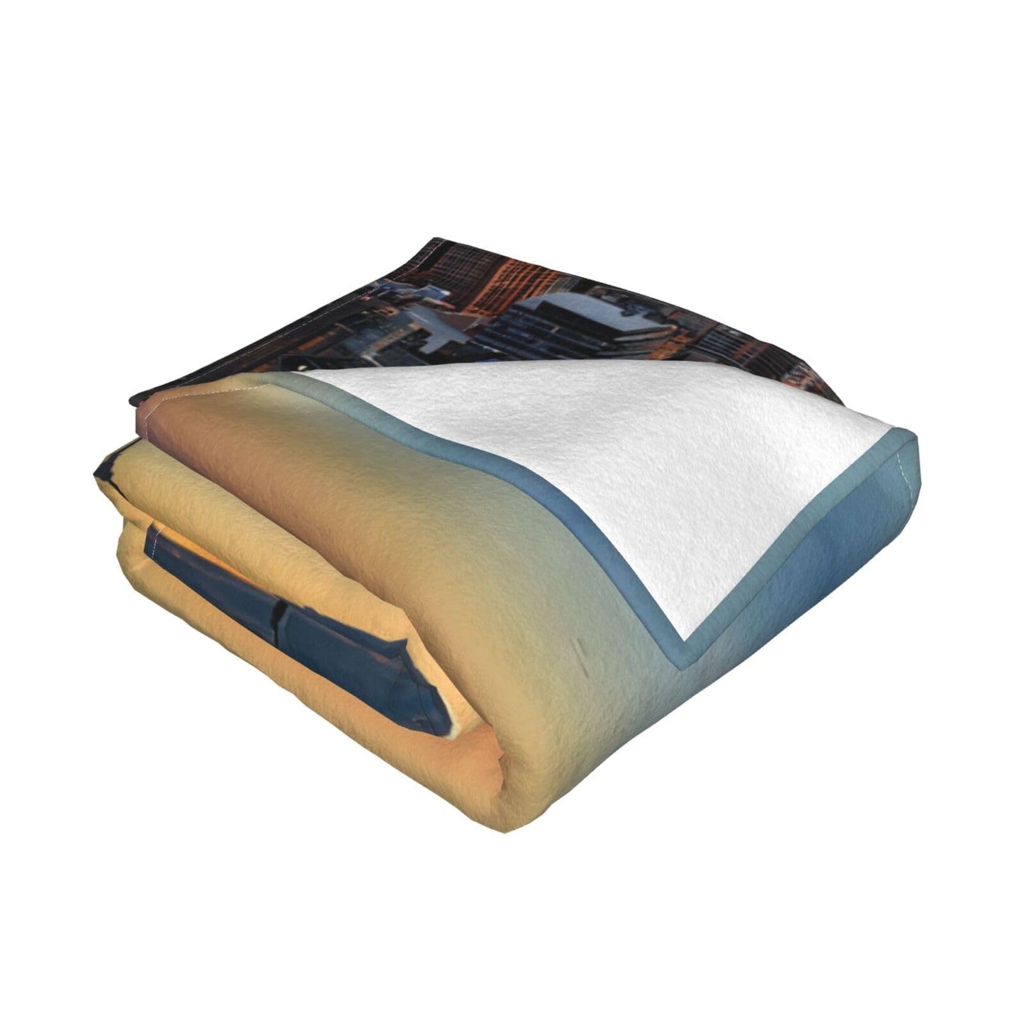ZHYGZWWG New York City Print Flannel Blanket, Suitable for Sleeping, Sofa, Camping, Gifts for Family and Friends