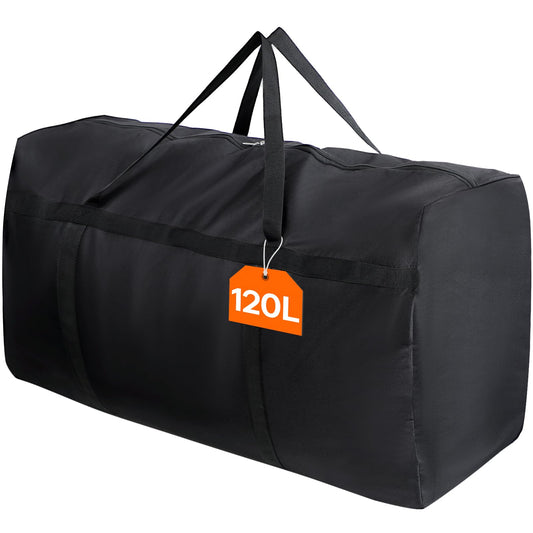 Lifewit 120L Extra Large Storage Duffle Bag for Traveling, Foldable Moving Bags with Zippers and Handles, Heavy Duty Storage Bags Big Totes for Travel, Camping, Storage Bins with Lids for Luggage