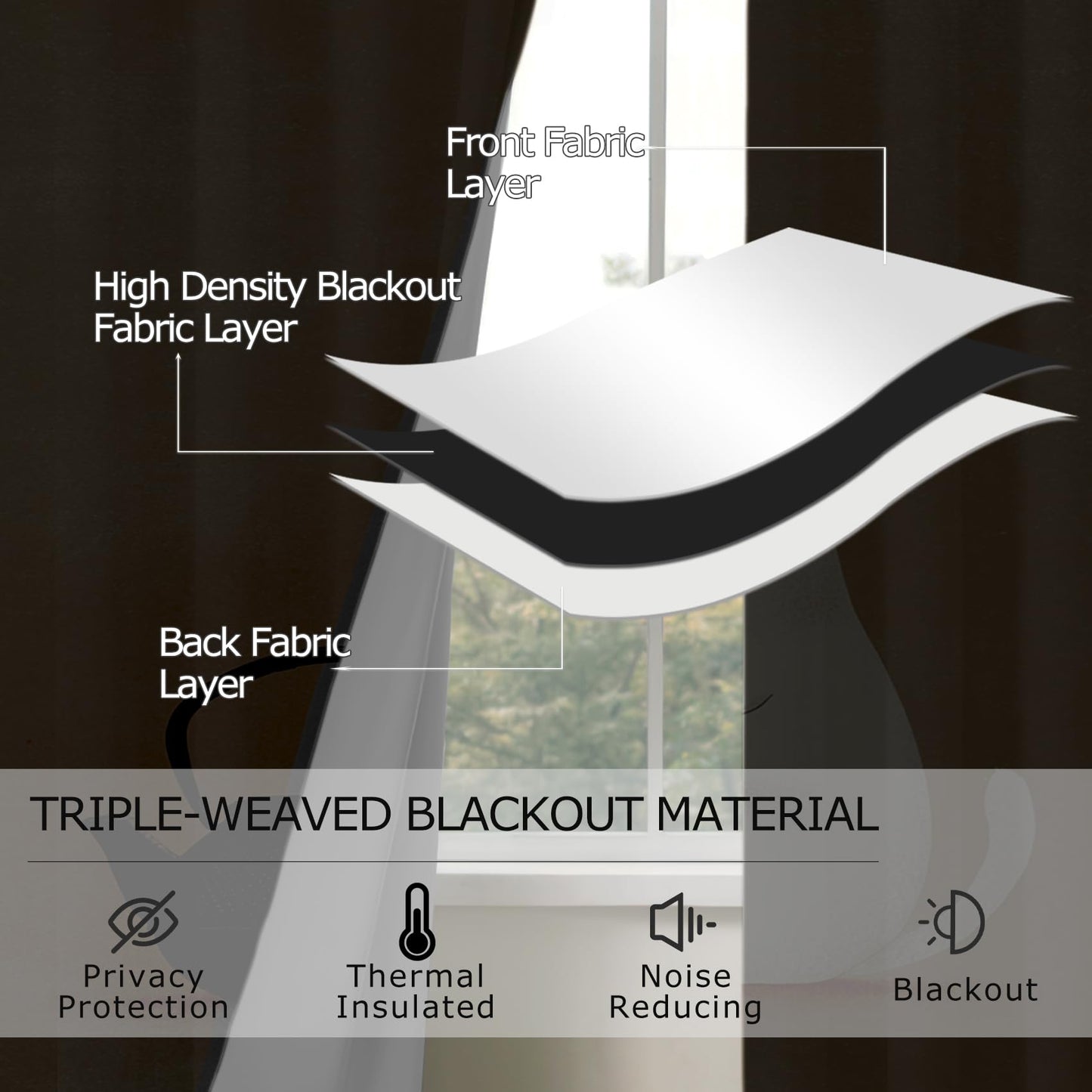 Solvivae Cat Curtains Blackout, Room Darkening Thermal Insulated Grommet Drapes for Bedroom Living Room, Cute Cat and Teapot Kitchen Patterned Window Treatments, 96 Inch Curtains 2 Panel Set