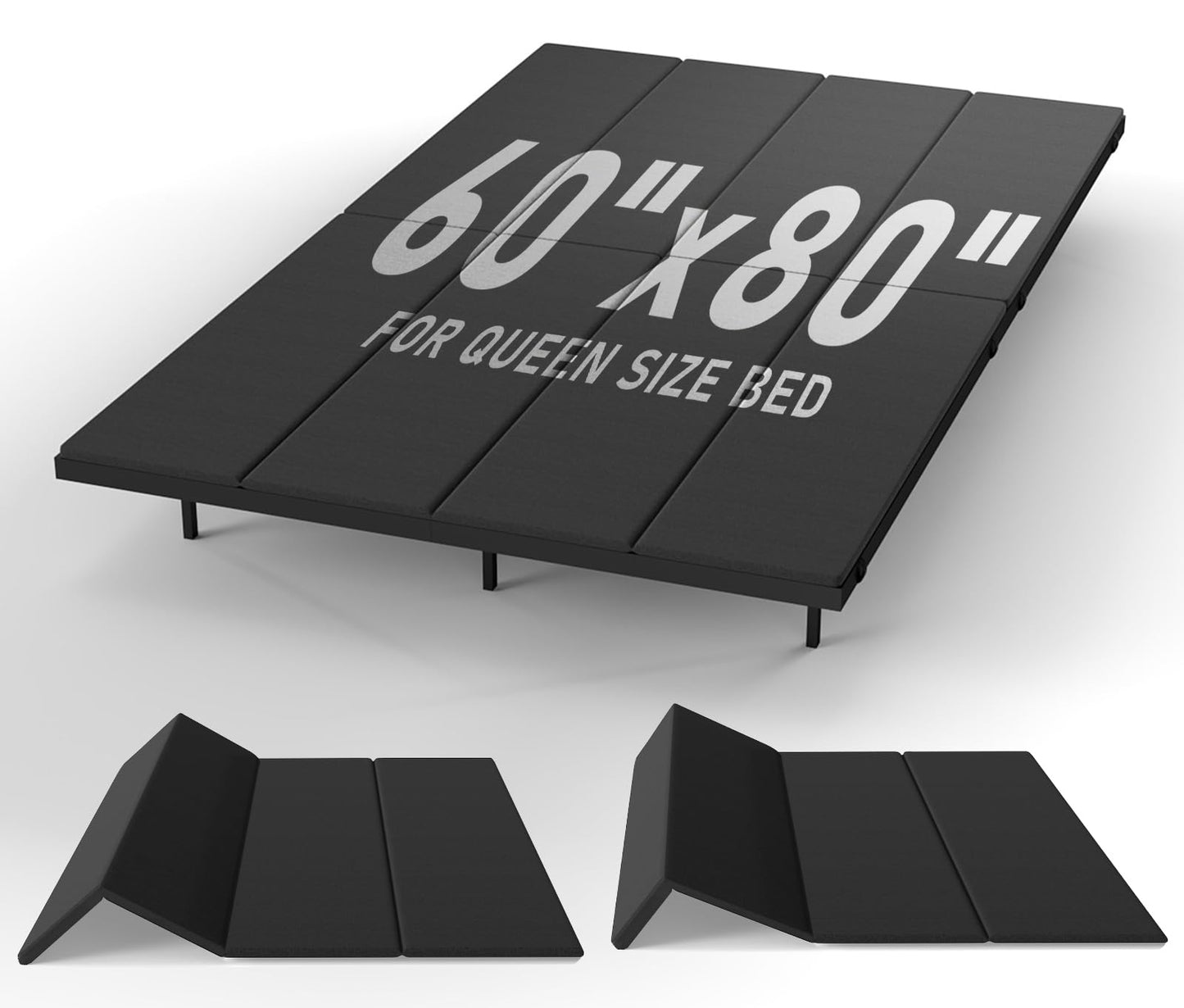 UINTAI Bunkie Board Queen Size (60"x80"), Anti-Sag Support Board for Slatted Bed Frame, Light and Thin, Moisture Resistant