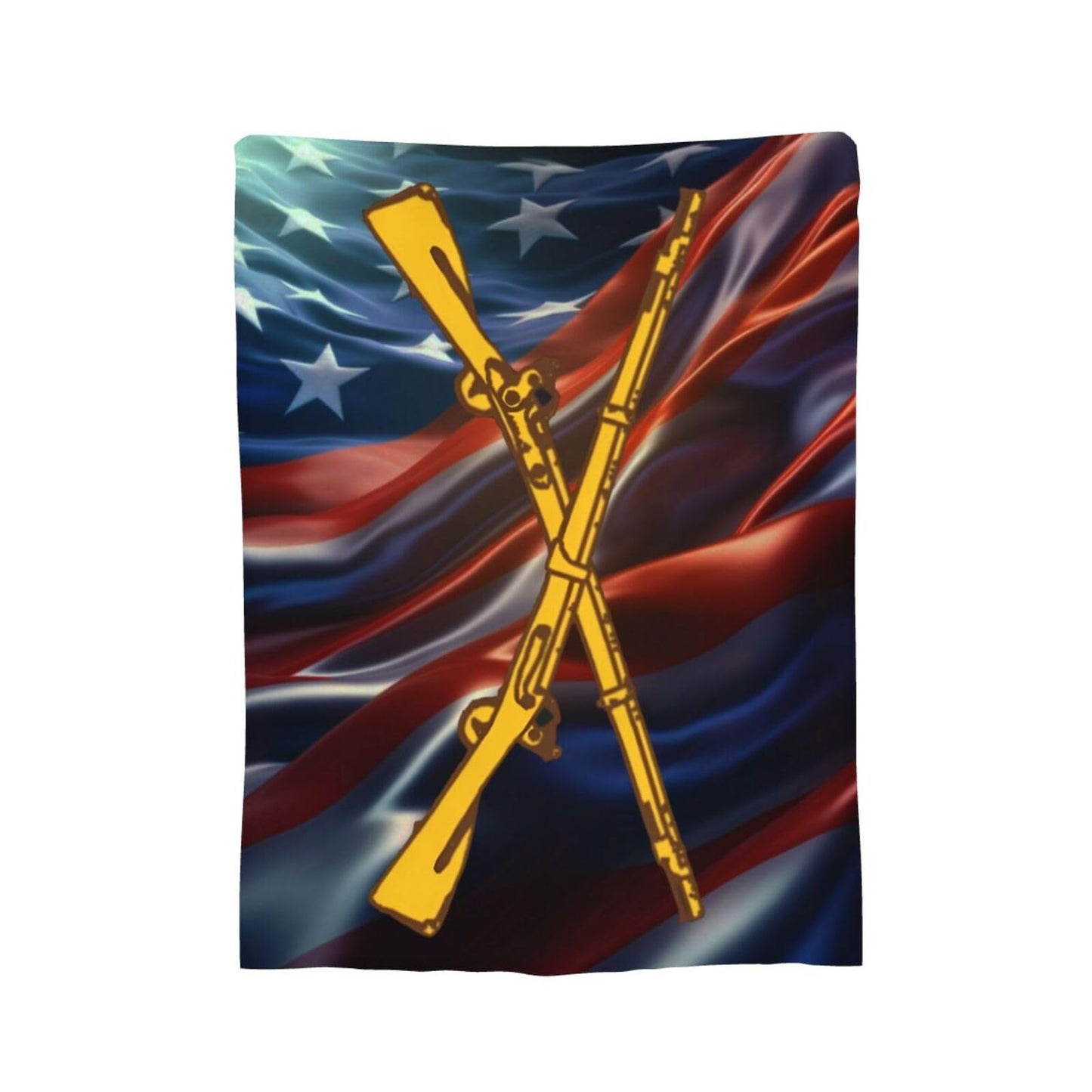 US Army Infantry 02 Blanket Flannel Soft Lightweight Warm Bedding Decor Gifts 50"x40"