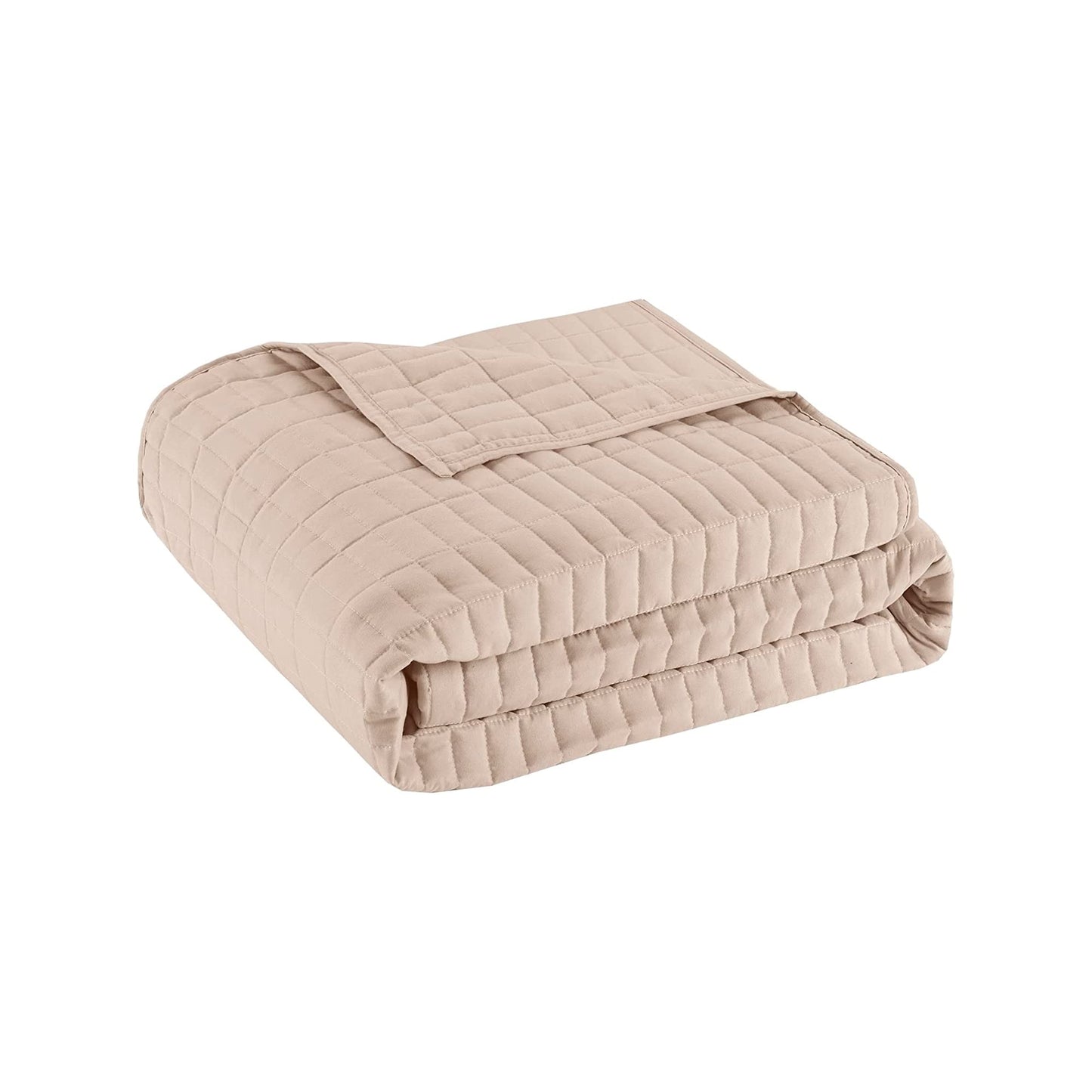Comfort Spaces Daybed Cover - Luxe Double Sided-Quilting, All Season Cozy Bedding with Bedskirt, Matching Shams, Kienna Blush 75"x39" 5 Piece