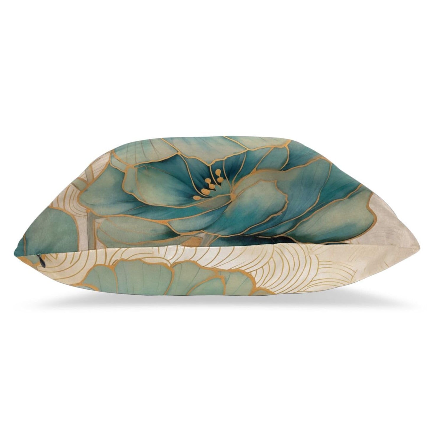 Droerfes Teal Turquoise Leaf Throw Pillow Covers Set of 2 Couch Pillow Case Decoration Cushion Covers for Sofa Home Living Room Bedroom Outdoor 18X18 Inch
