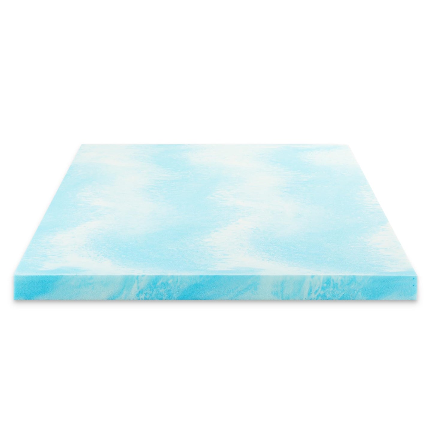 Best Price Mattress 4 Inch Swirl Gel AeroBreeze Cooling Air Flow Memory Foam Mattress Topper, Dorm Essentials, King